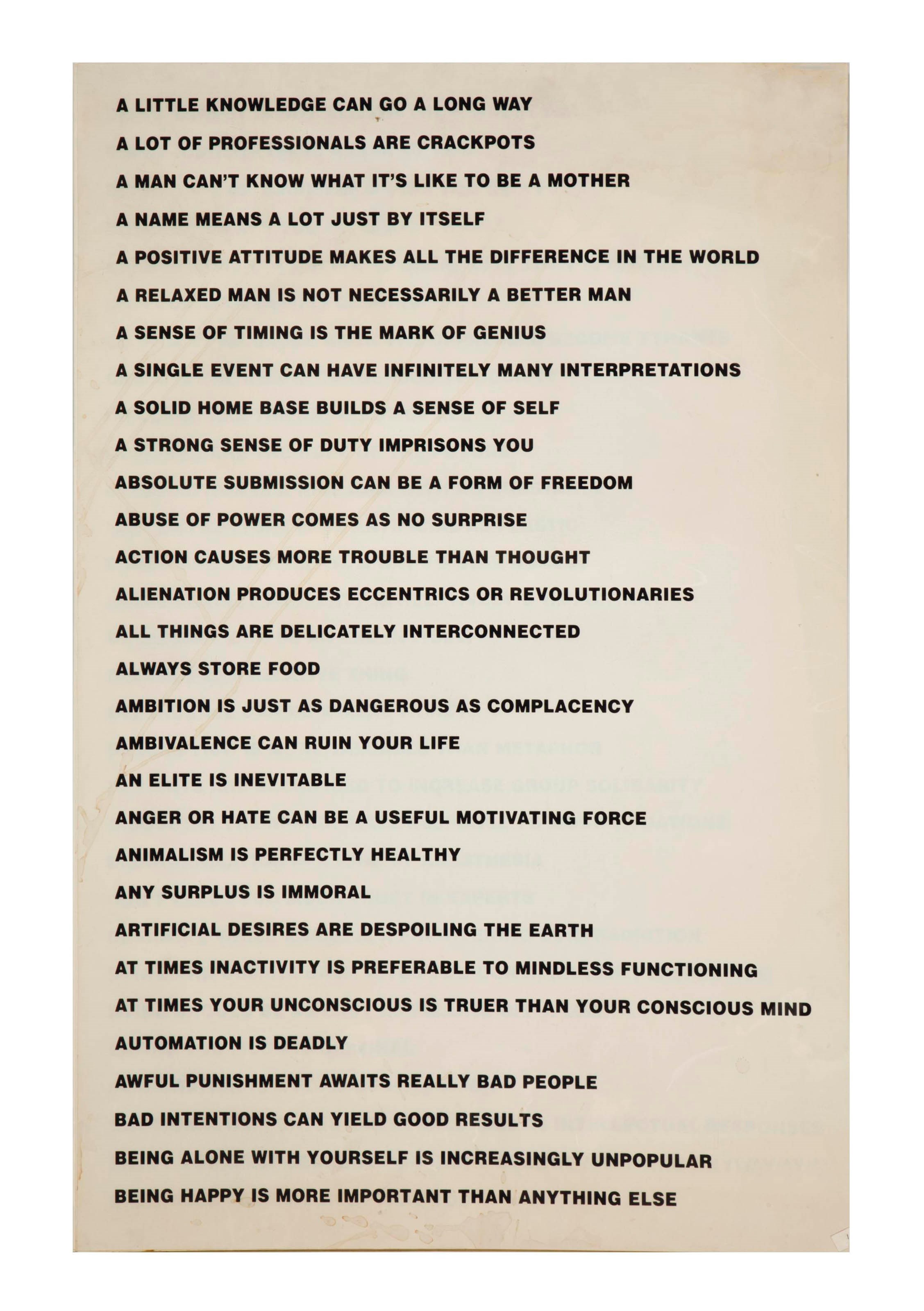 Jenny Holzer (b. 1950)