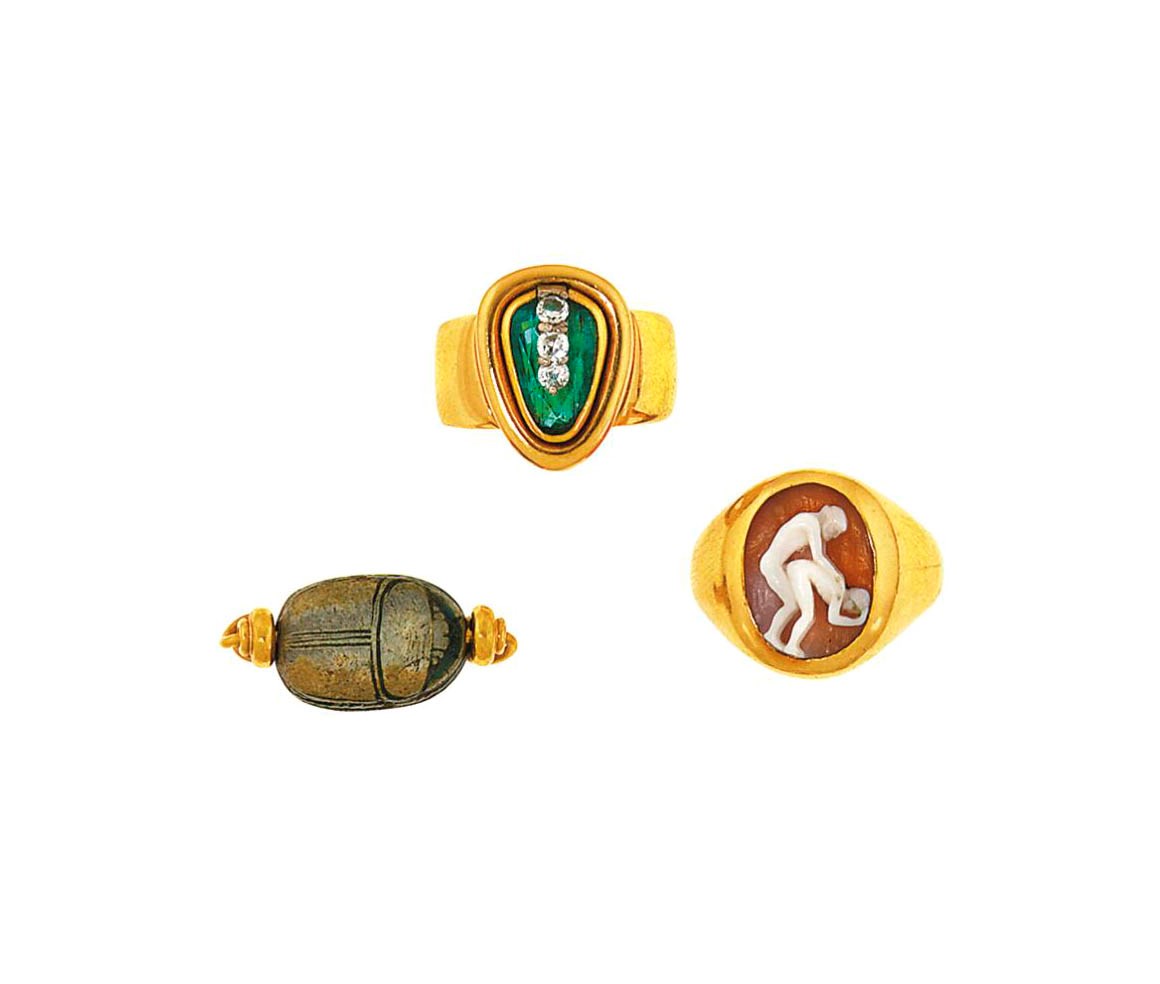 A group of three rings
