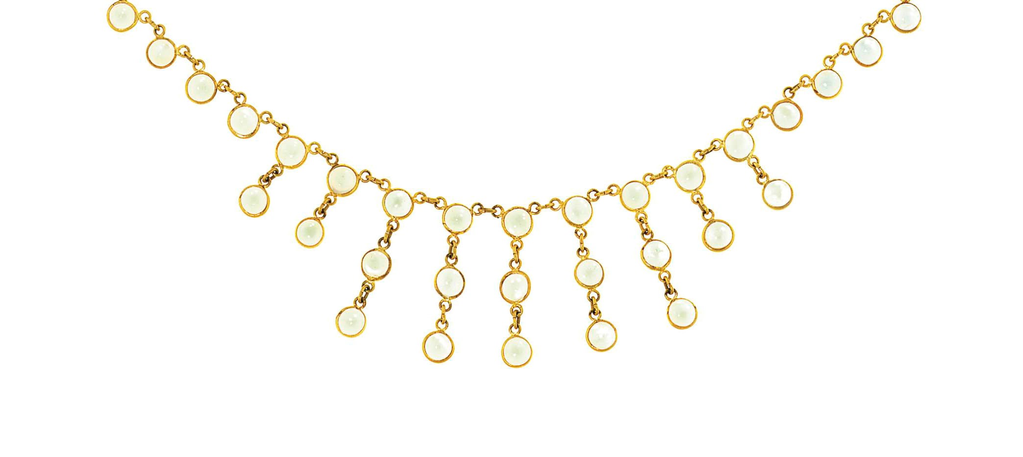 A moonstone necklace