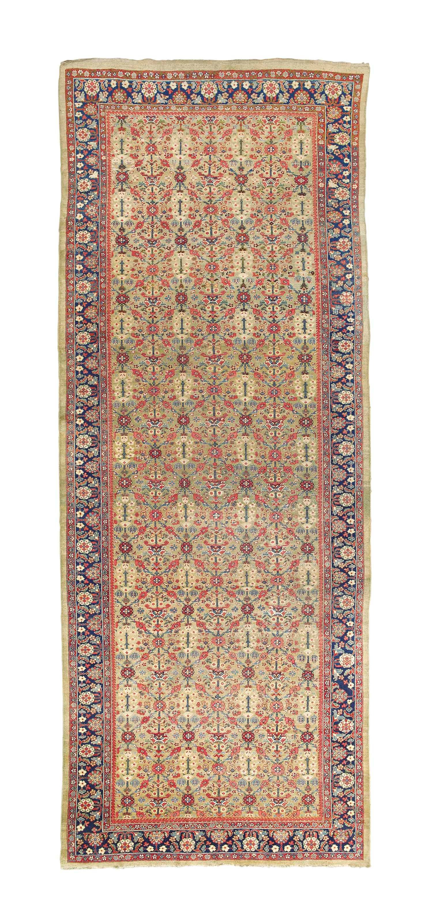 An antique Feraghan long kelleh