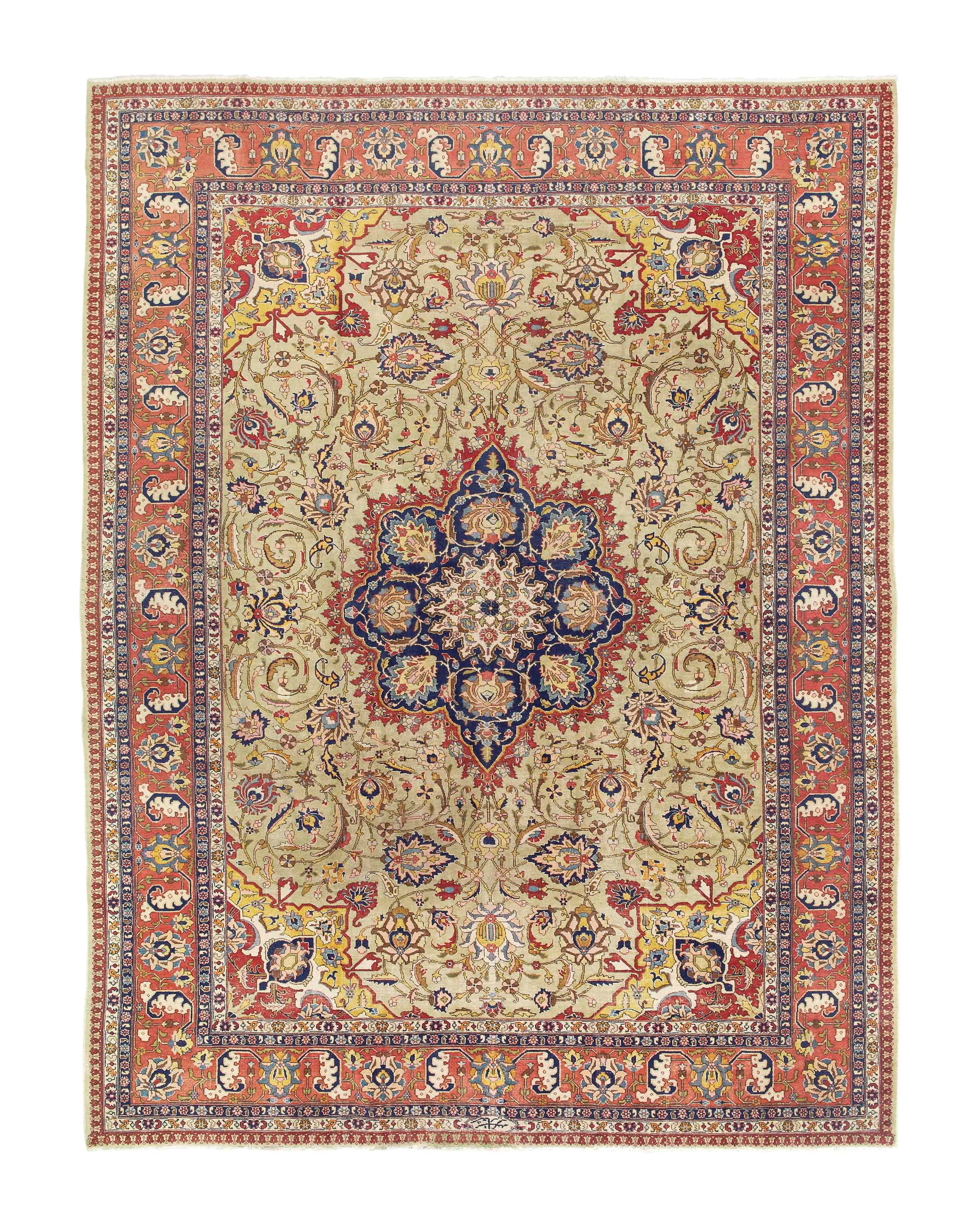 A Tabriz carpet