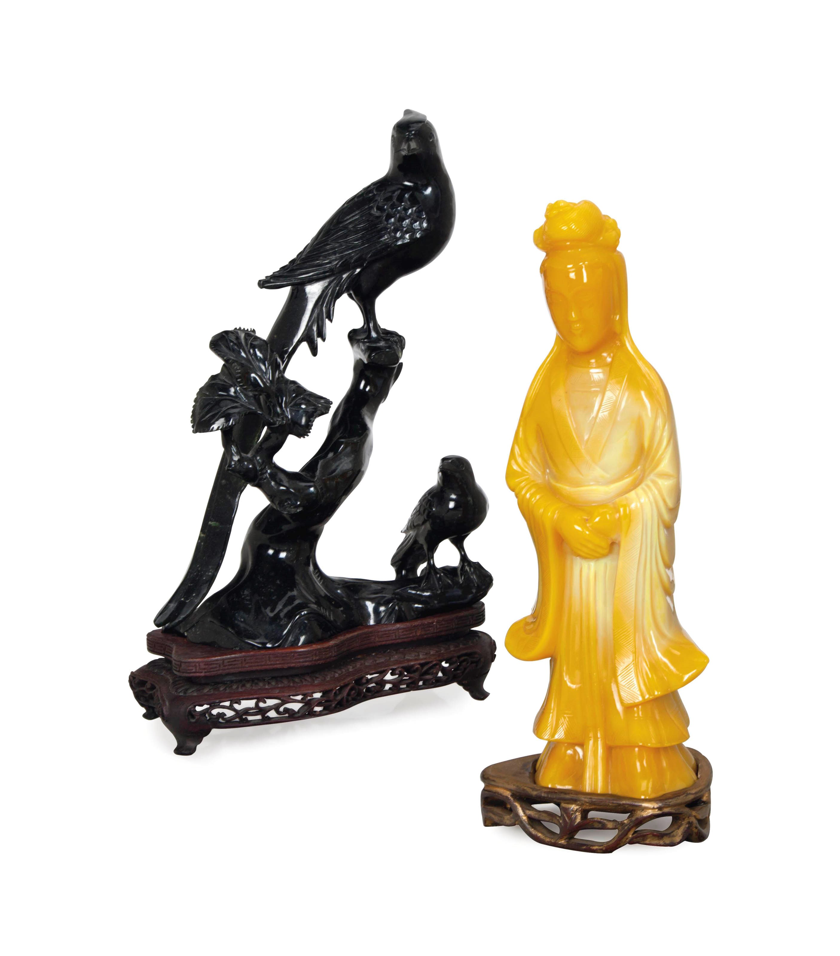 TWO CHINESE FIGURE GROUPS,