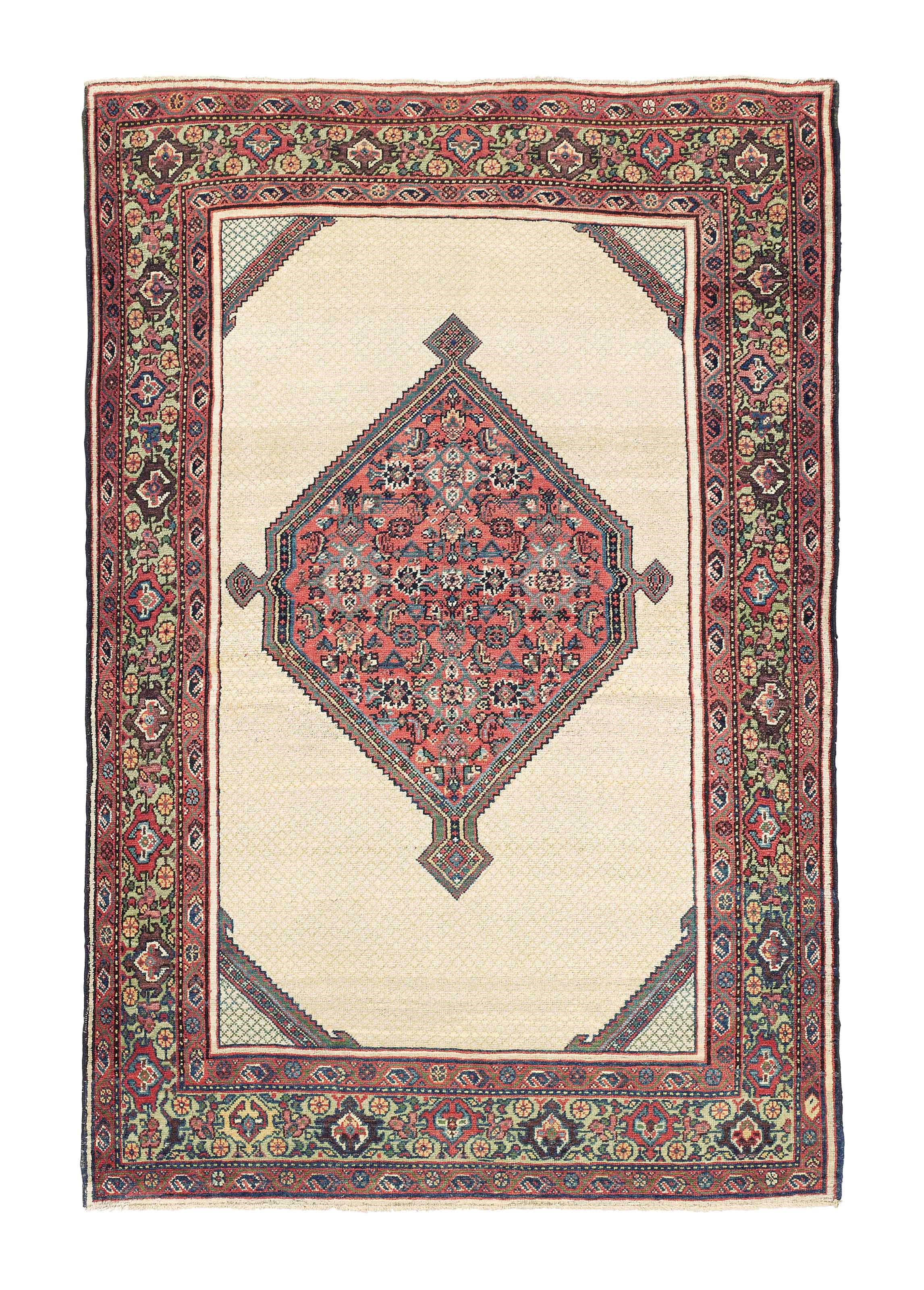 An antique Feraghan rug