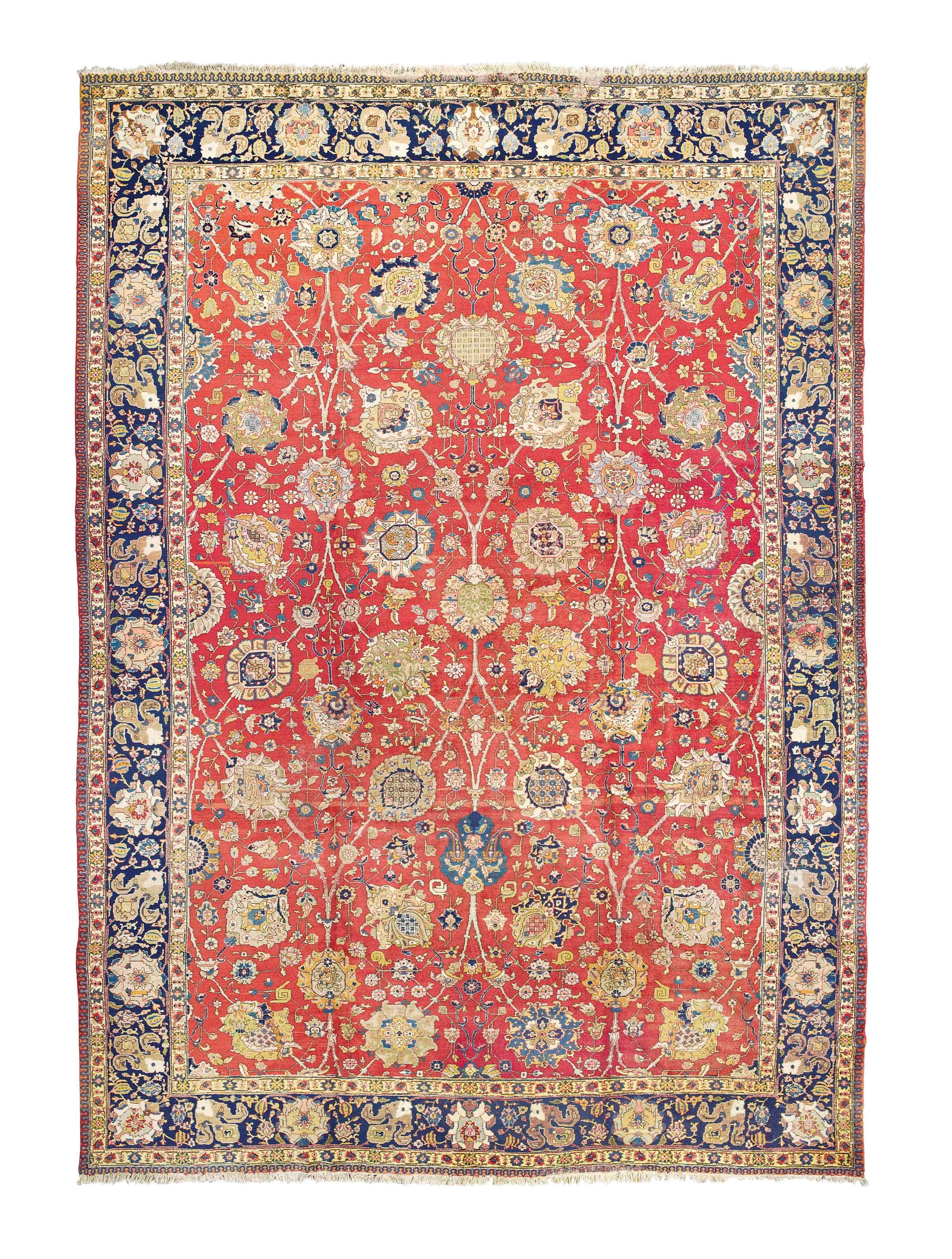 A large Tabriz carpet
