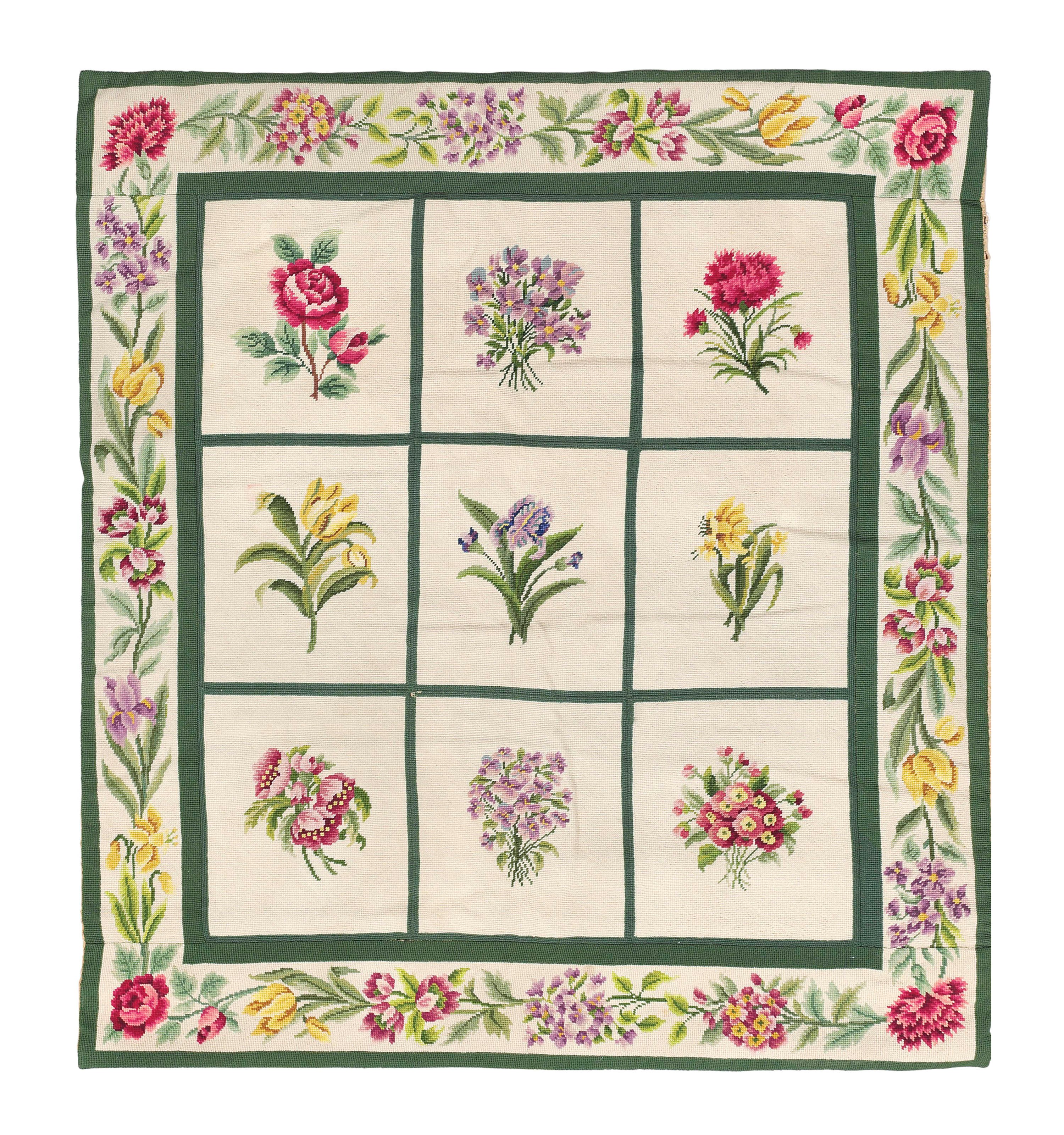 A European needlepoint rug