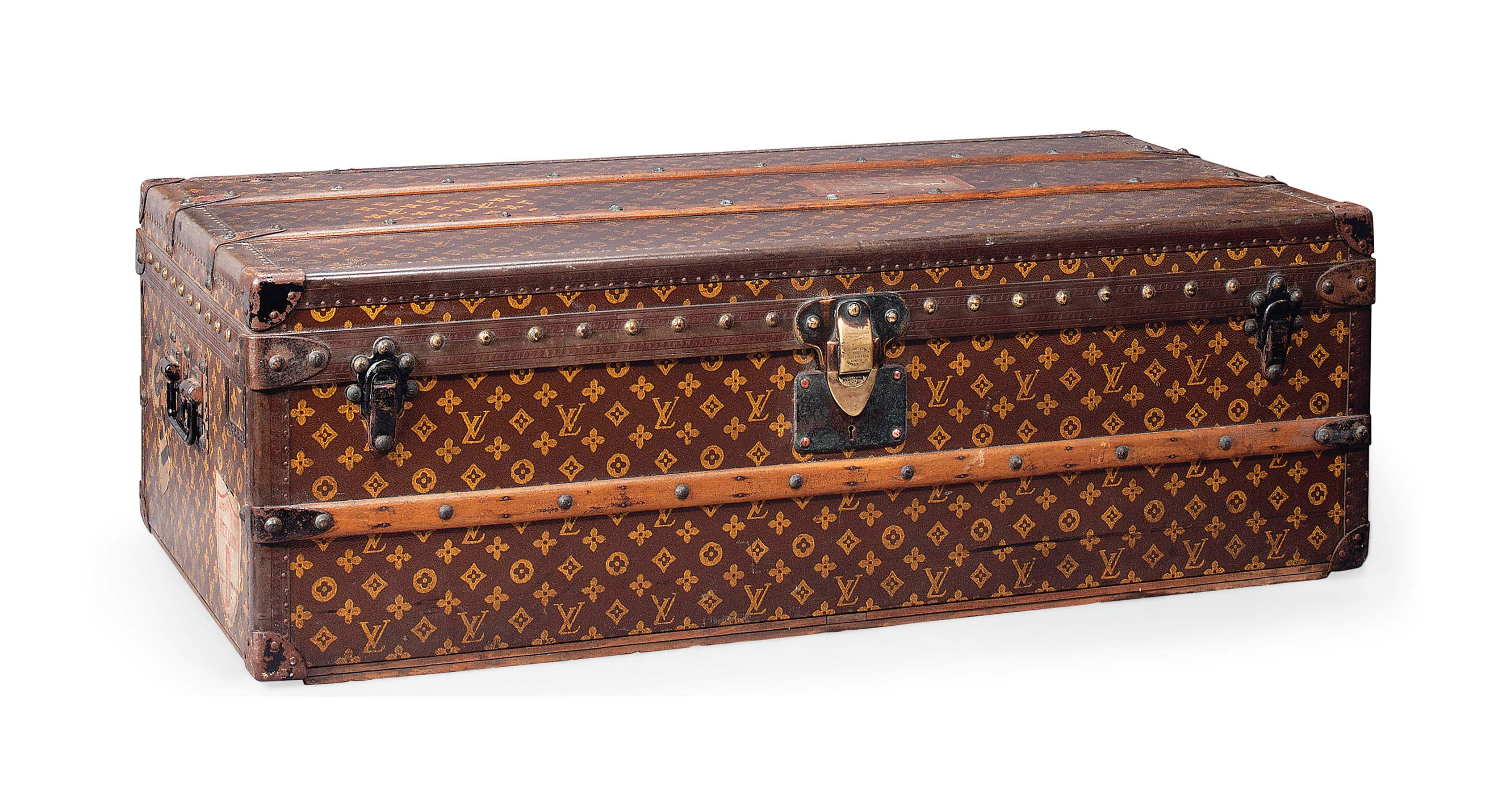 A CABIN TRUNK IN MONOGRAM CANVAS