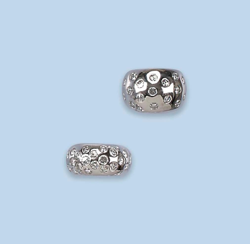 THREE DIAMOND BAND RINGS