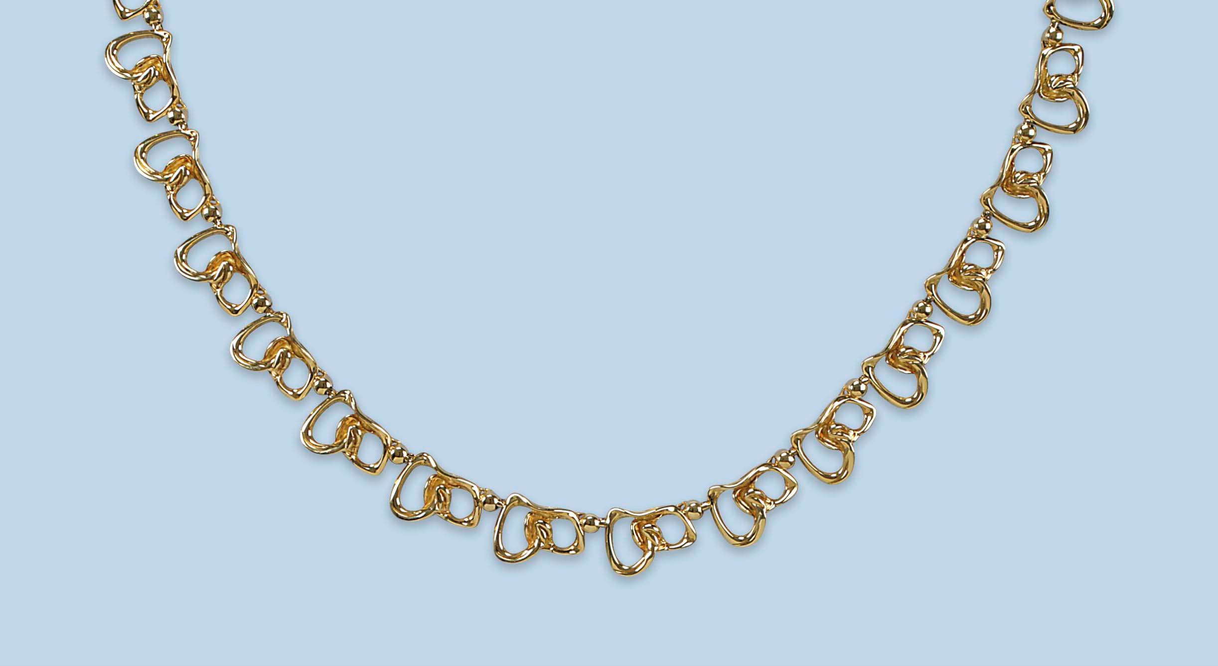SEVEN GOLD NECKLACES