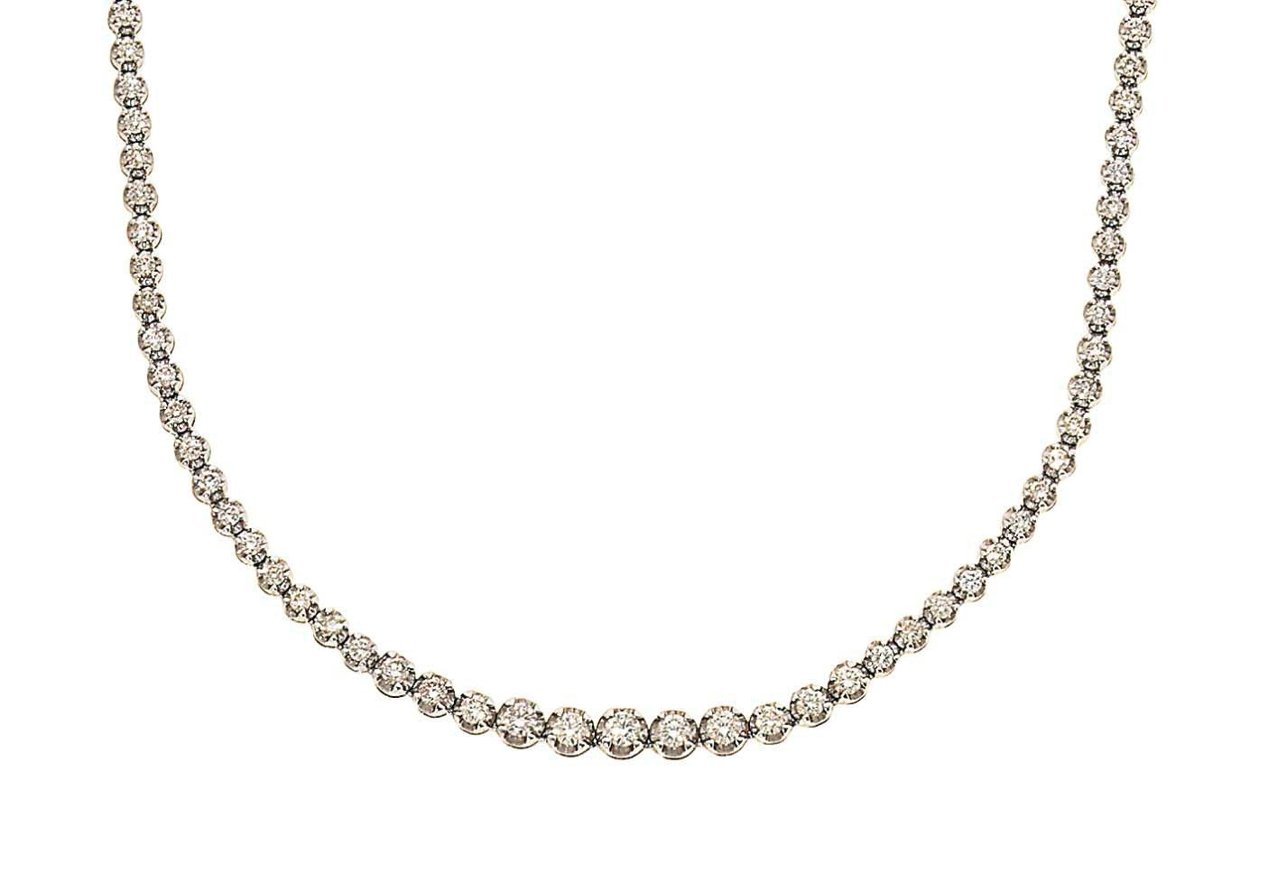 A diamond necklace