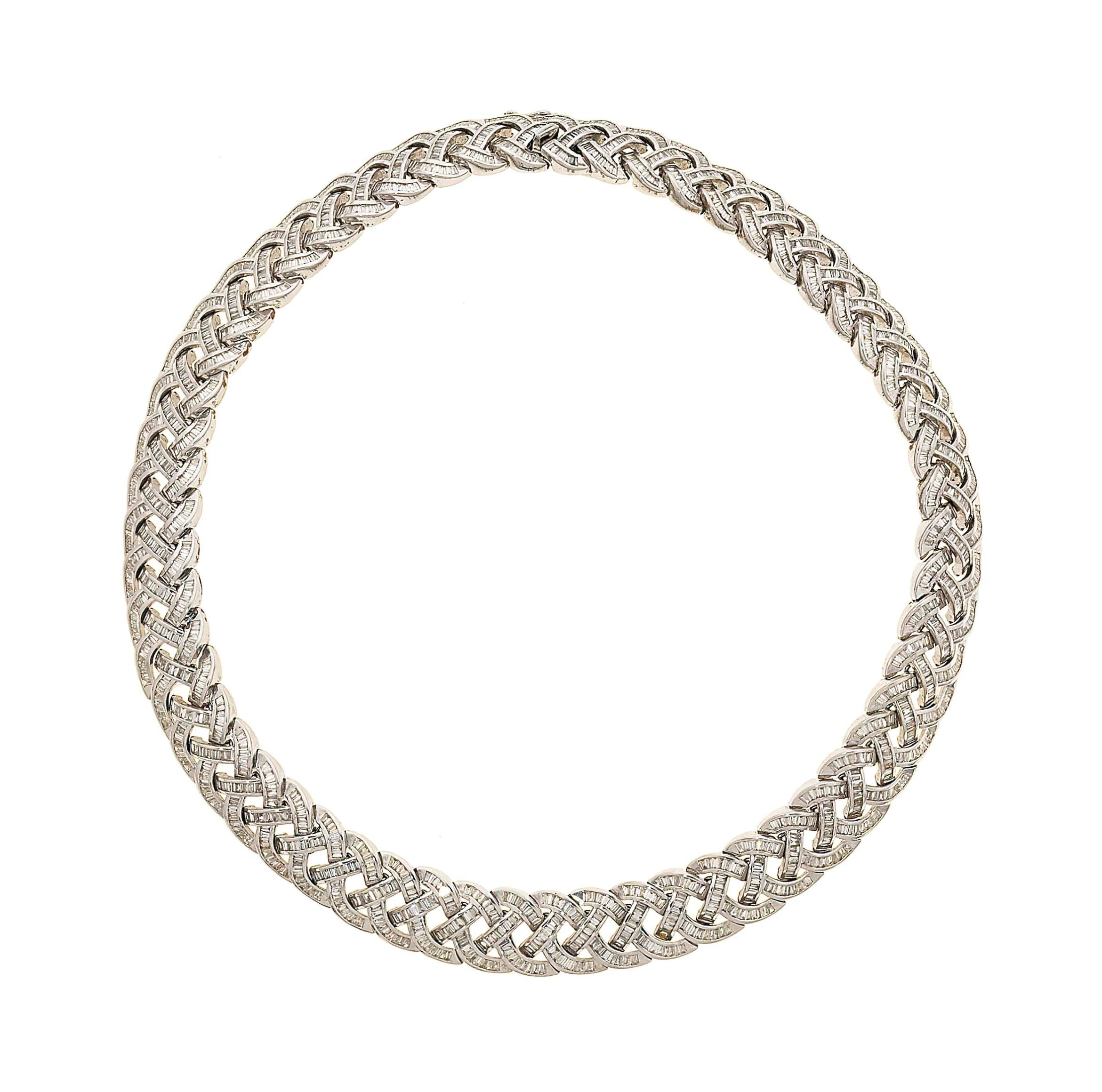 A diamond necklace
