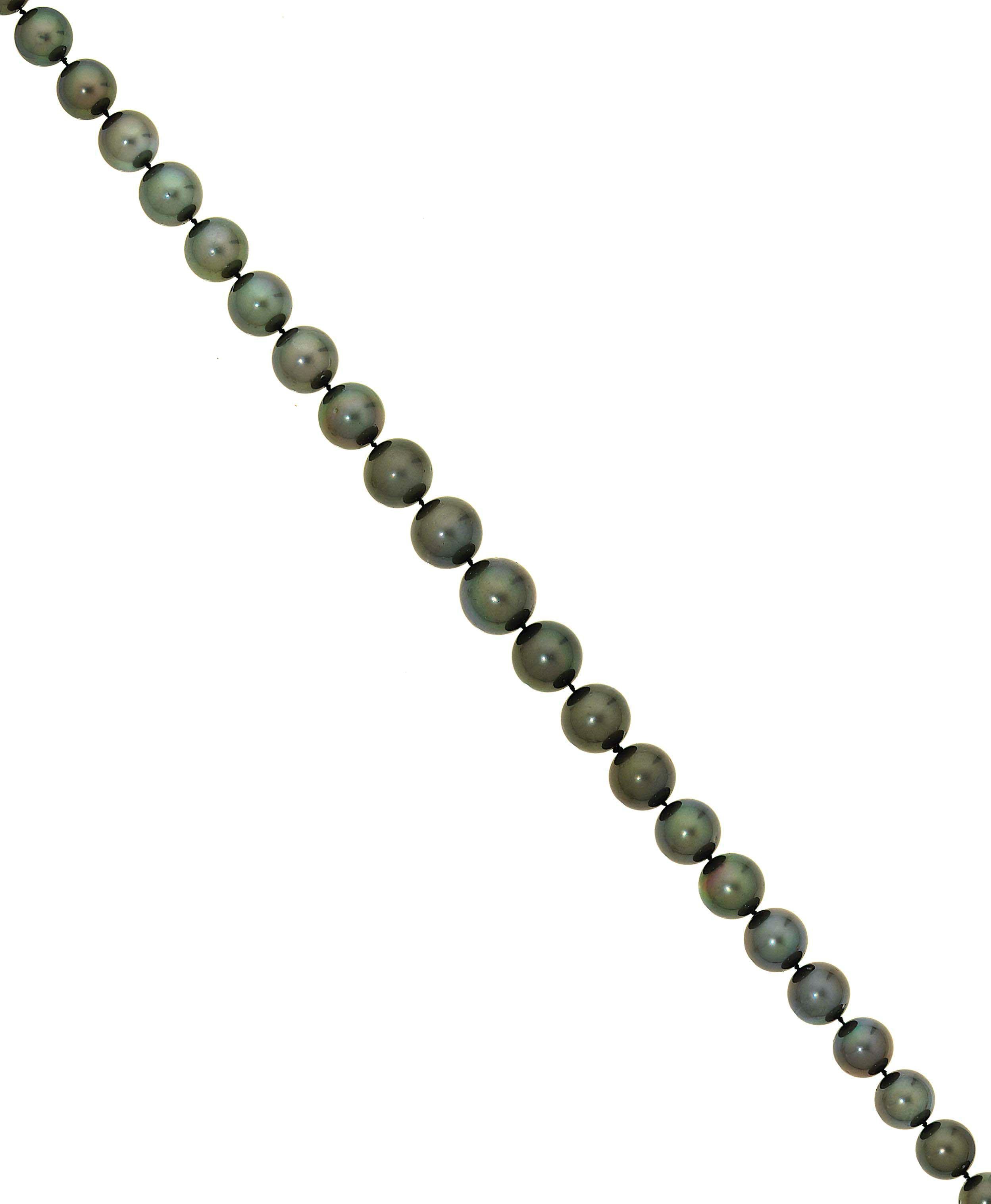 A cultured pearl necklace