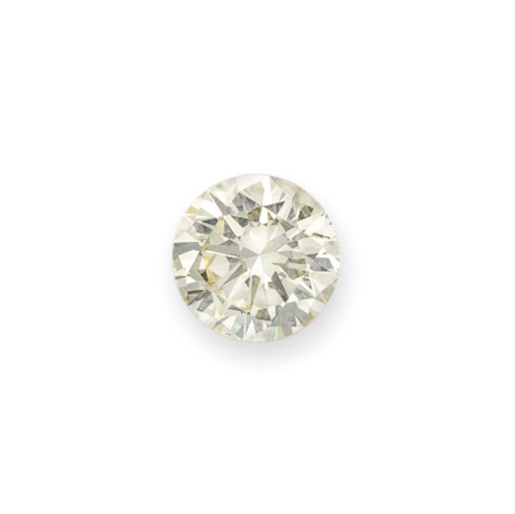 AN UNMOUNTED CIRCULAR-CUT DIAMOND
