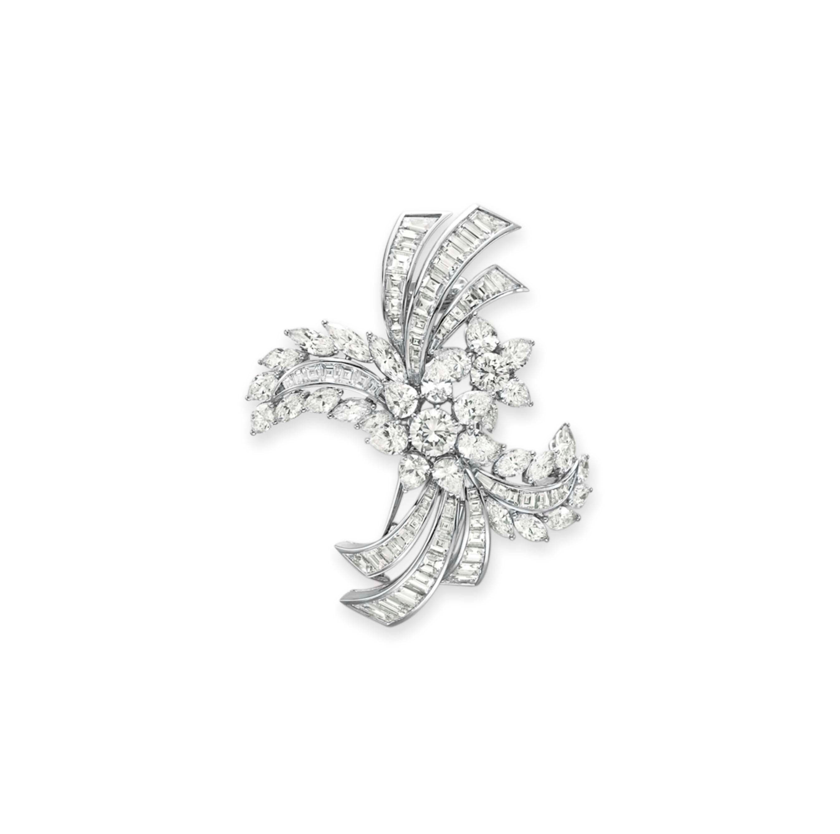 A DIAMOND BROOCH