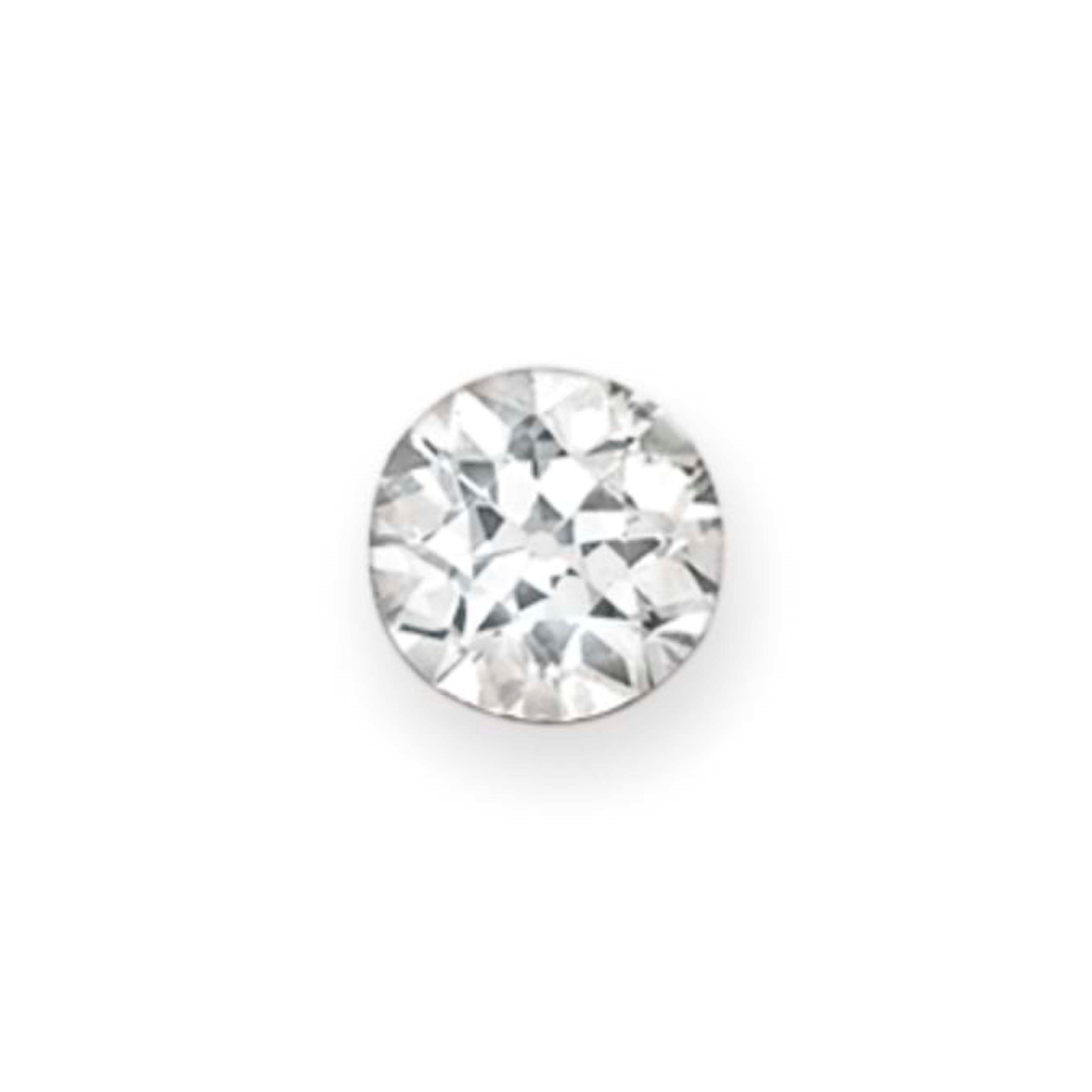 AN UNMOUNTED CIRCULAR-CUT DIAMOND