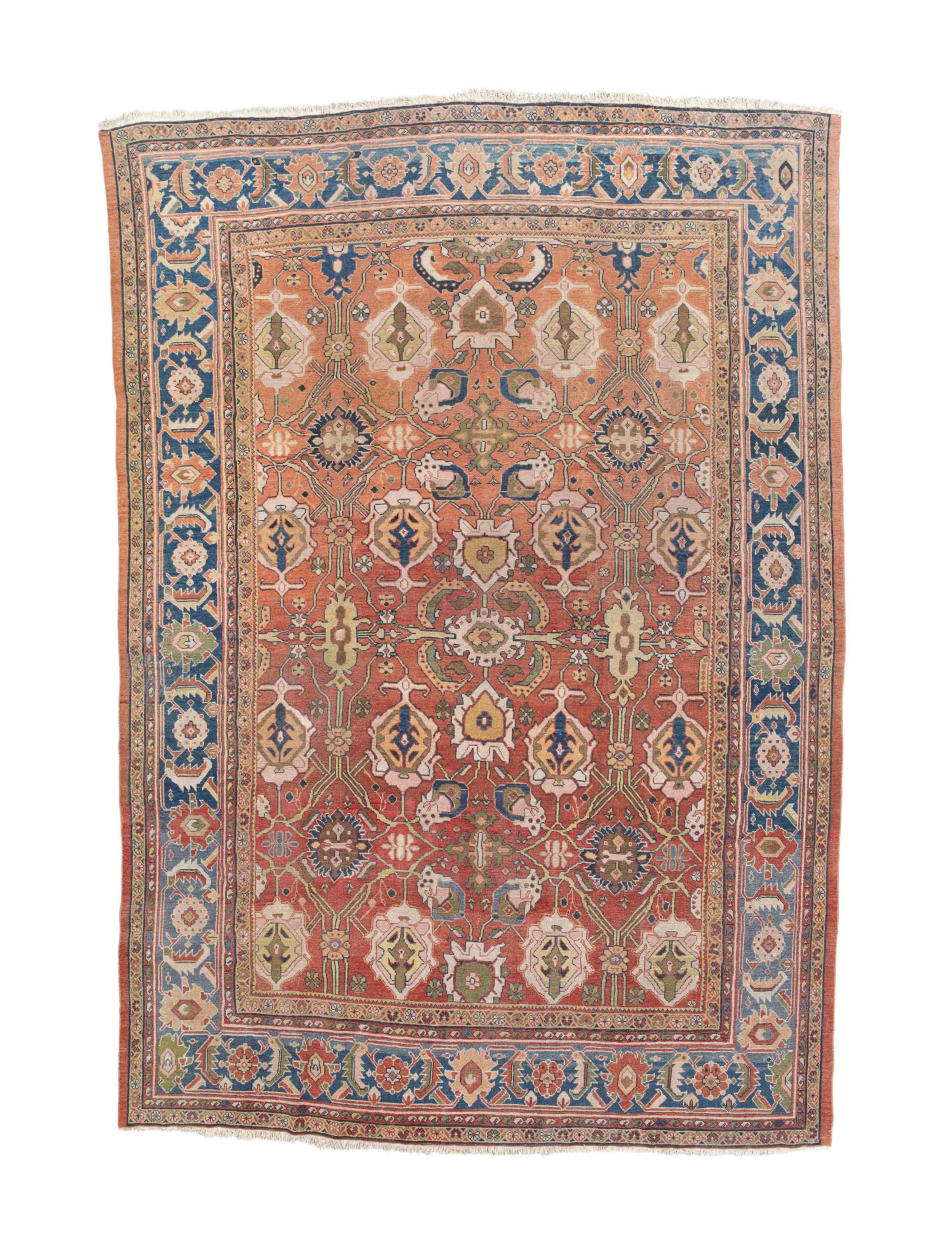 An antique Sultanabad carpet
