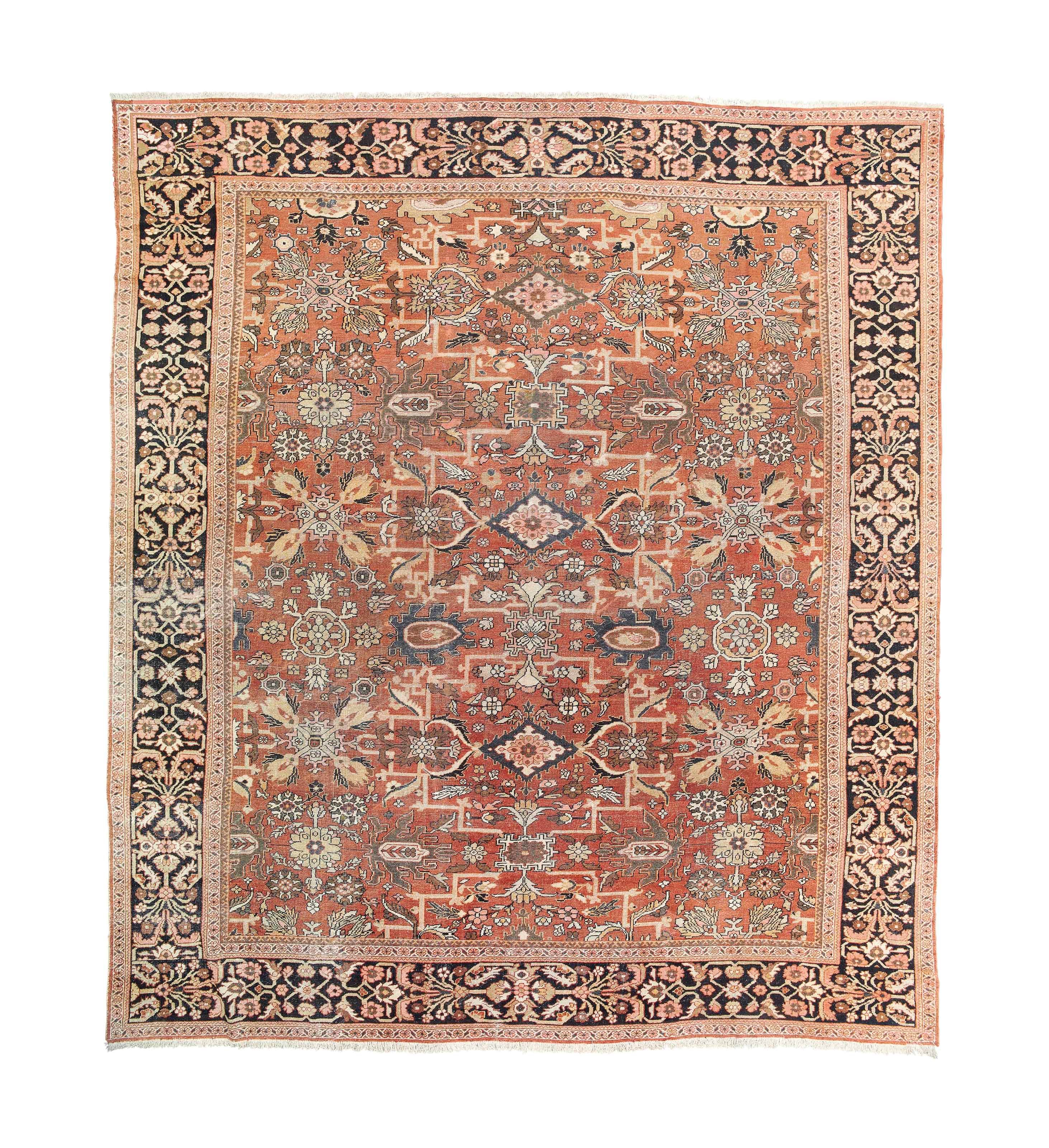 An antique Sultanabad carpet