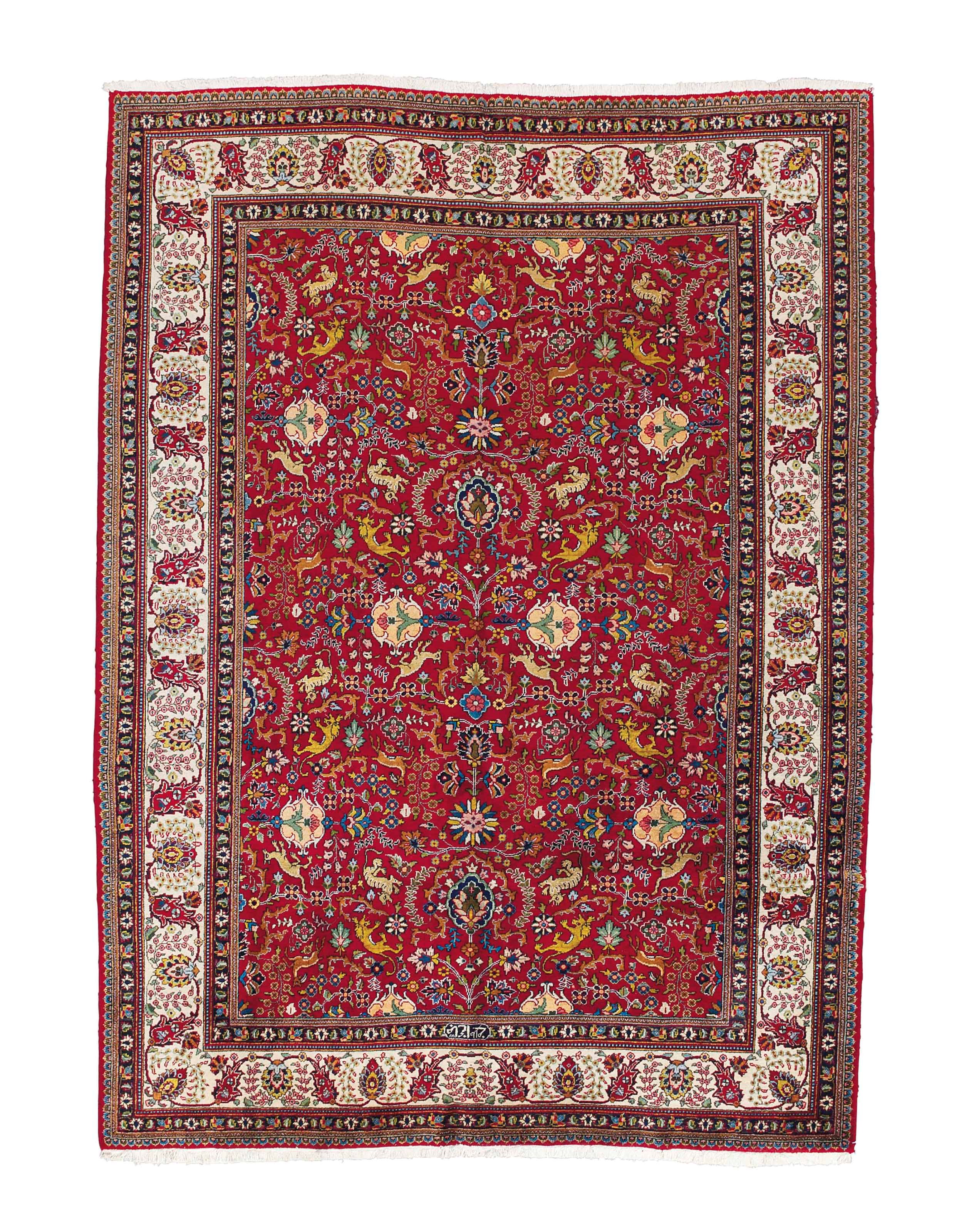 A fine Tabriz carpet