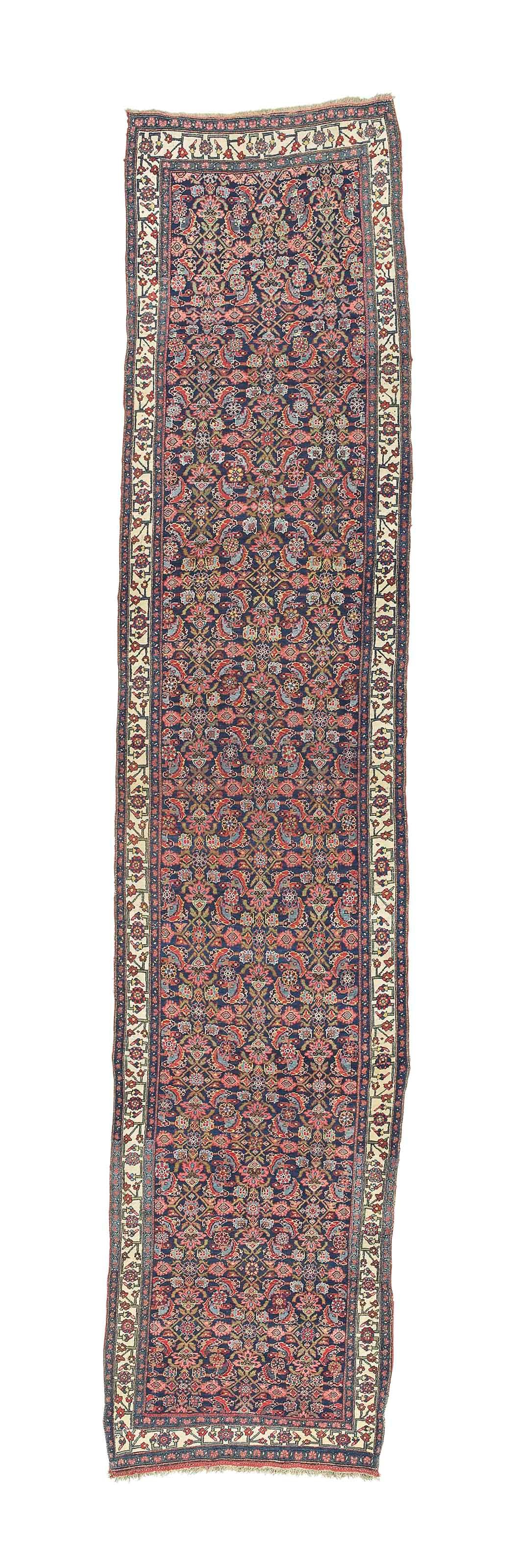 An antique Bijar runner