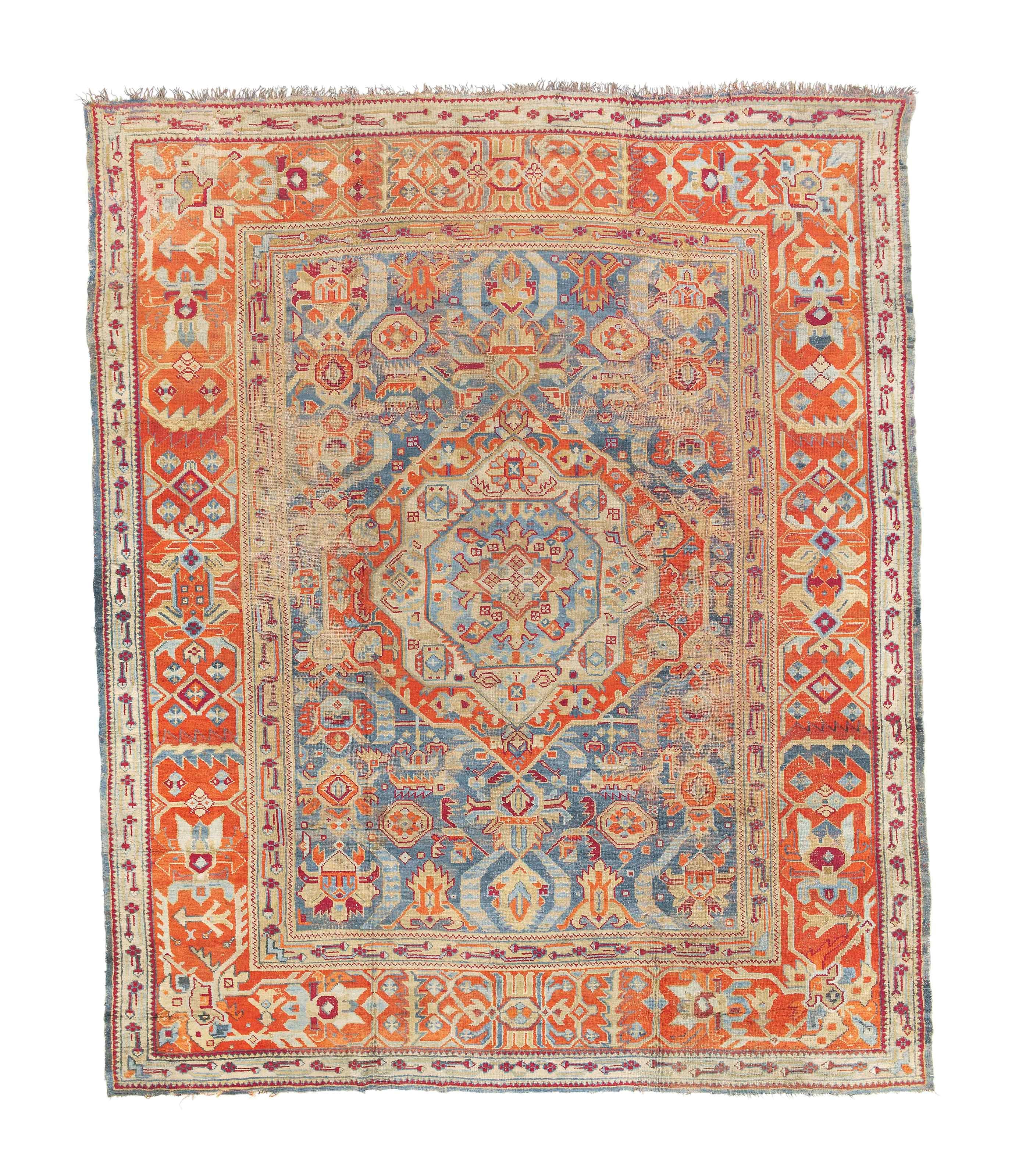 An antique Ushak carpet
