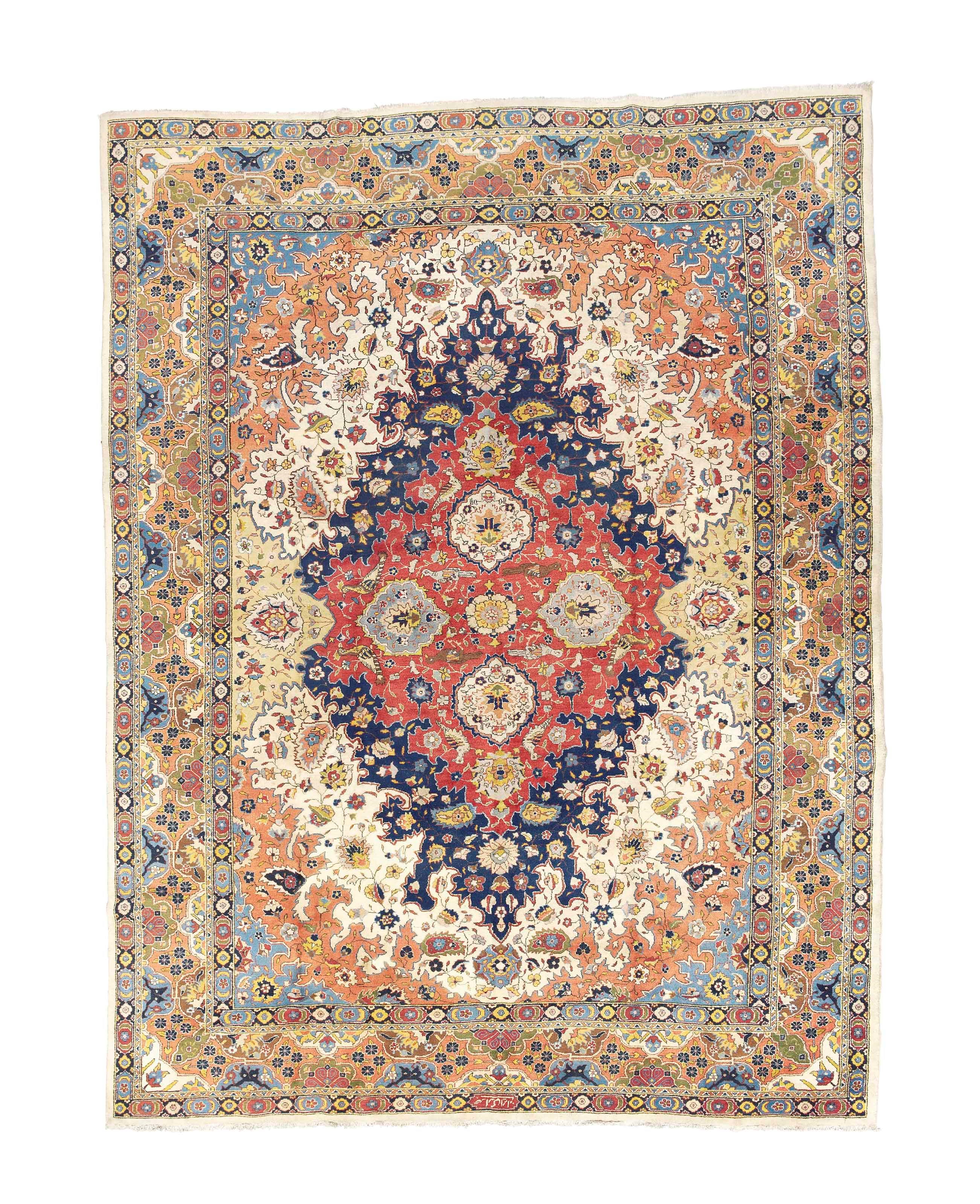 A fine Tabriz carpet