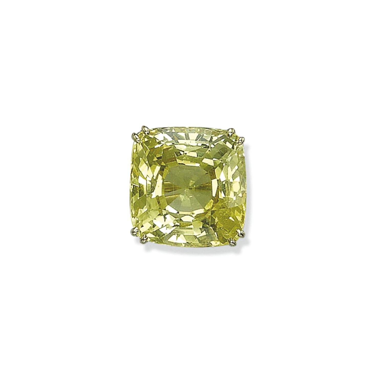 A COLOURED SAPPHIRE RING