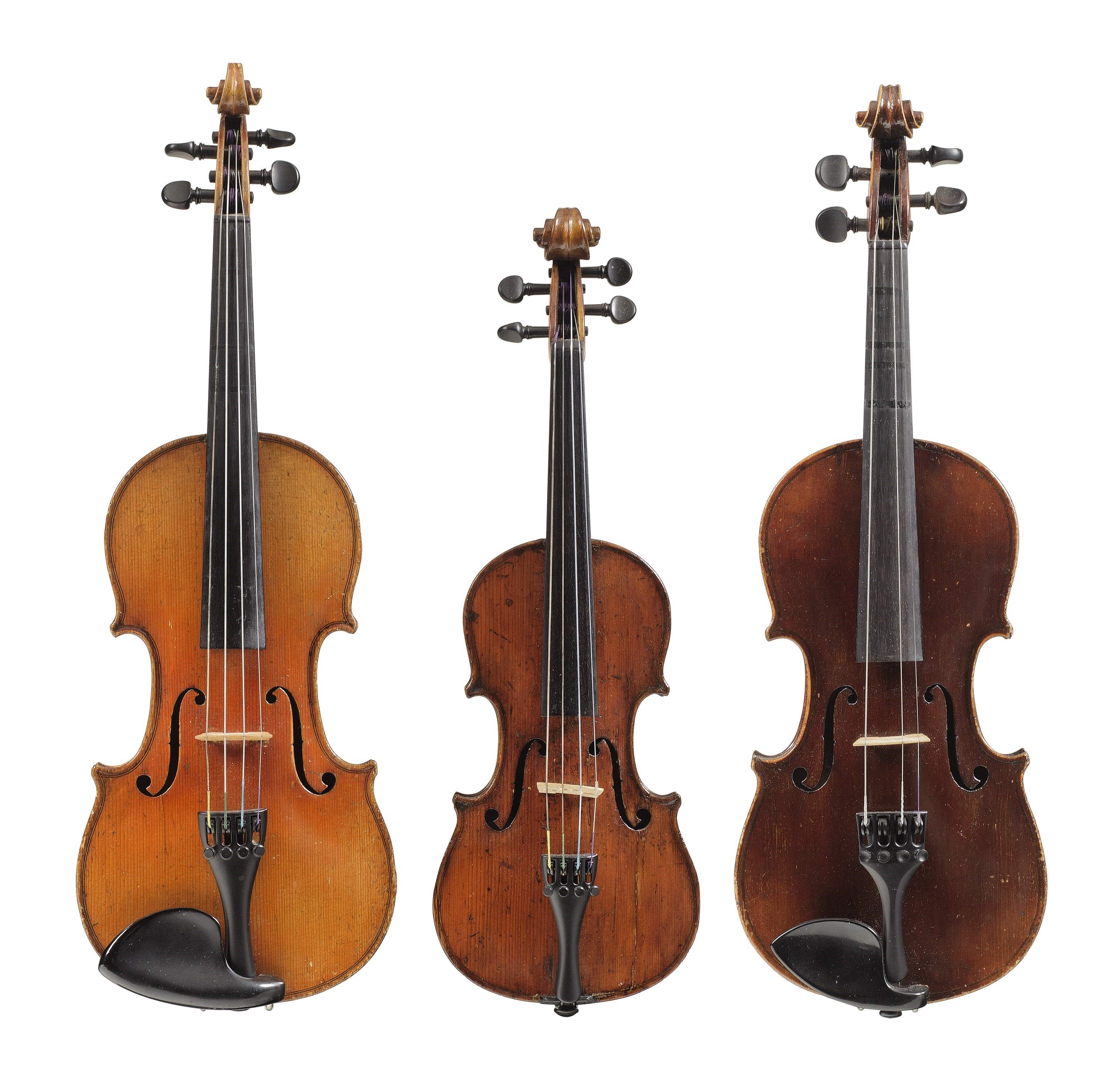 THREE CHILD'S VIOLINS