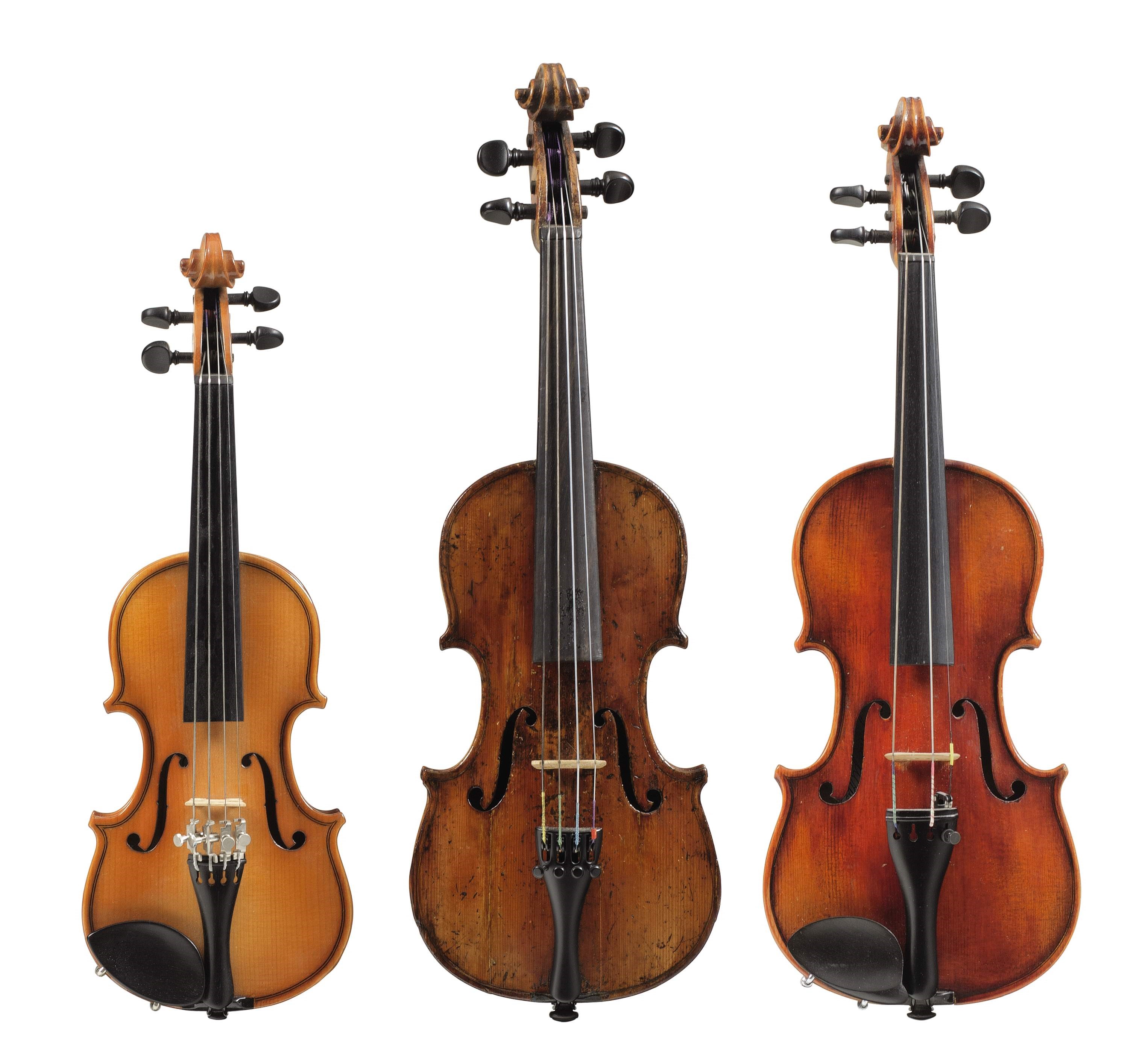 THREE CHILD'S VIOLINS