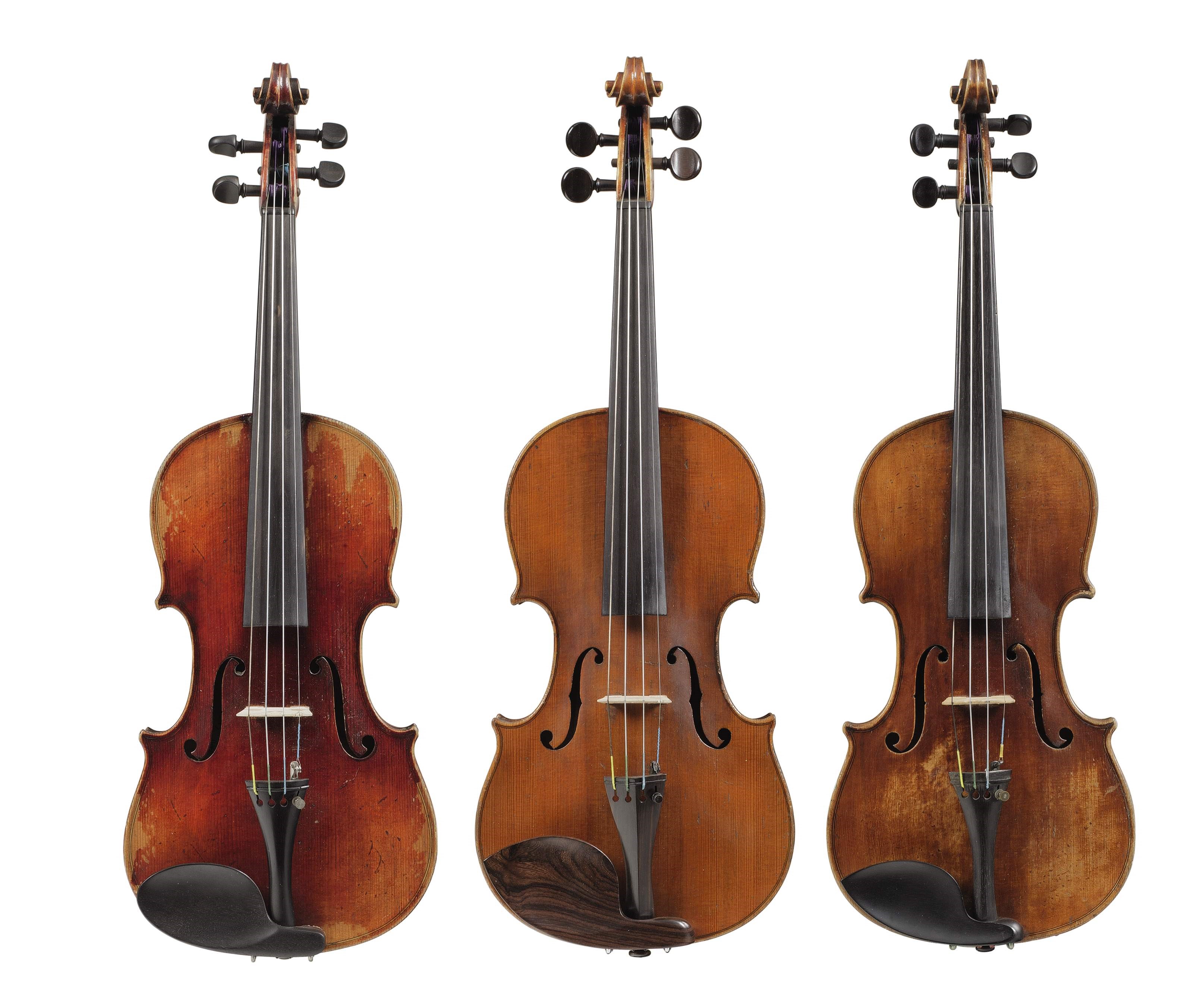 THREE GERMAN VIOLINS