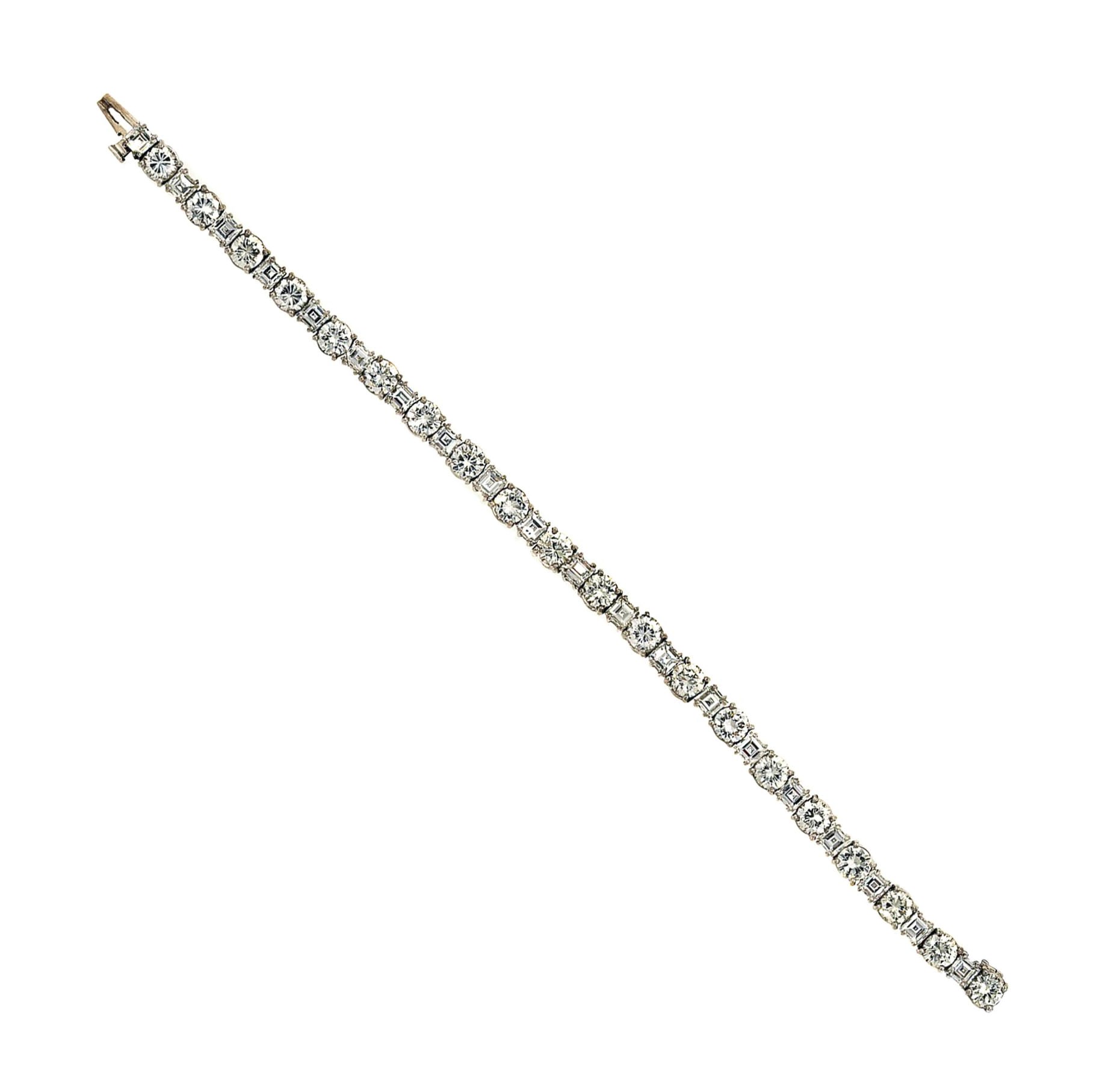 A diamond line bracelet