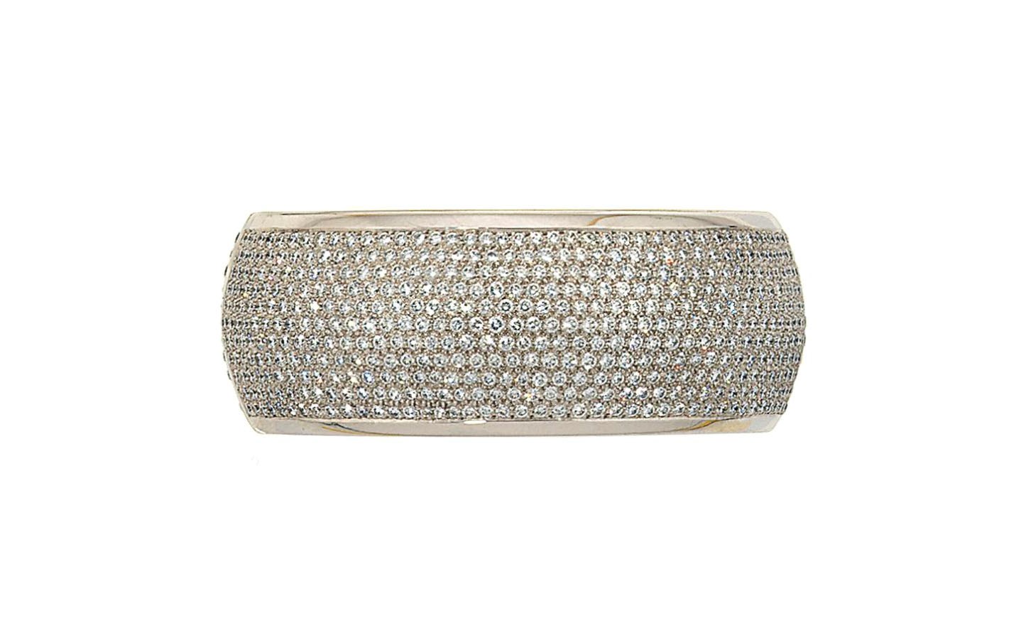 A diamond-set bangle