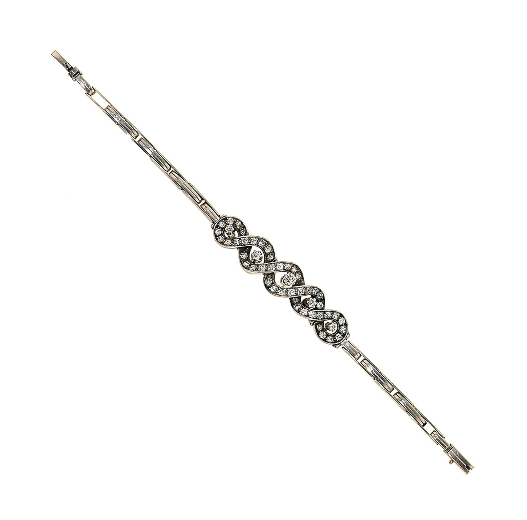 An antique diamond bracelet