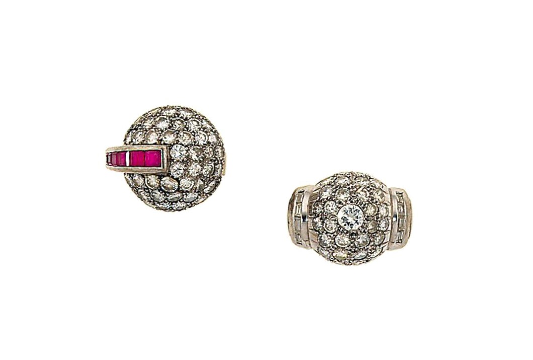 Two diamond-set dress rings