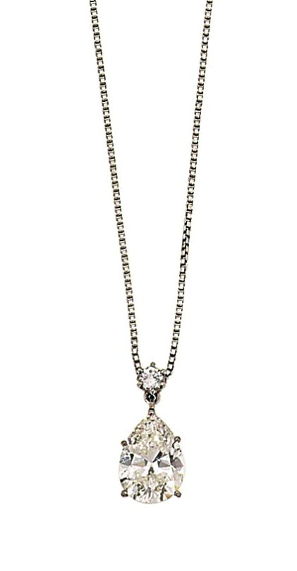 A diamond pendant