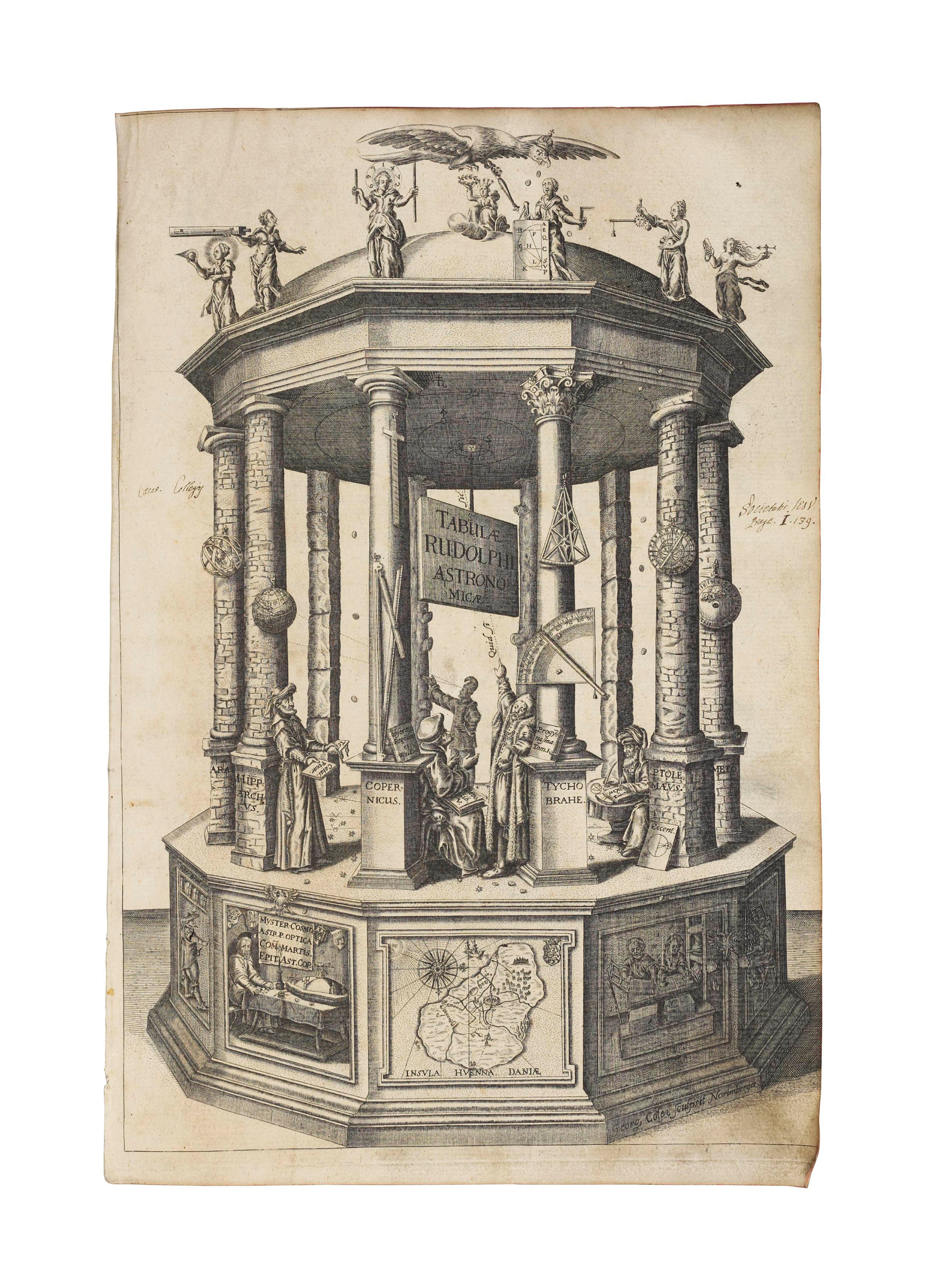 KEPLER, Johannes (1571-1630). Tabulae Rudolphinae, quibus astronomicae scientiae, temporum longinquitate collapsae restauratio continentur. Ulm: Jonas Saur, 1627.