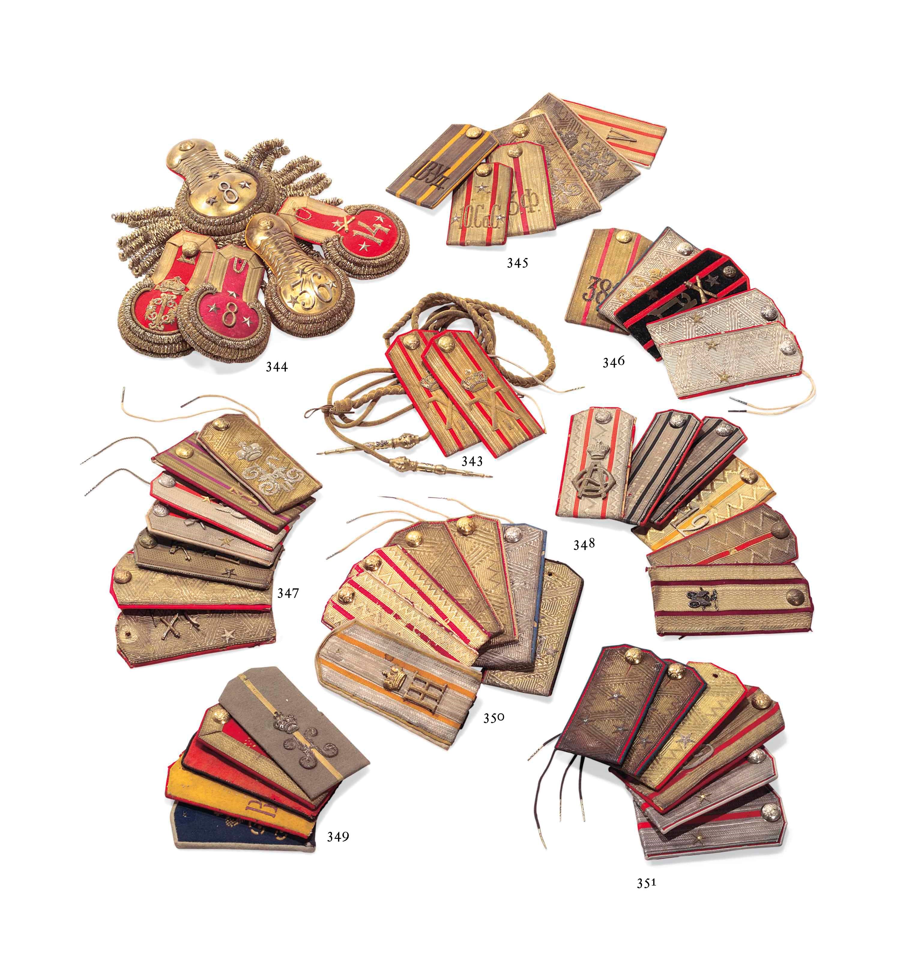 A GROUP OF EPAULETS