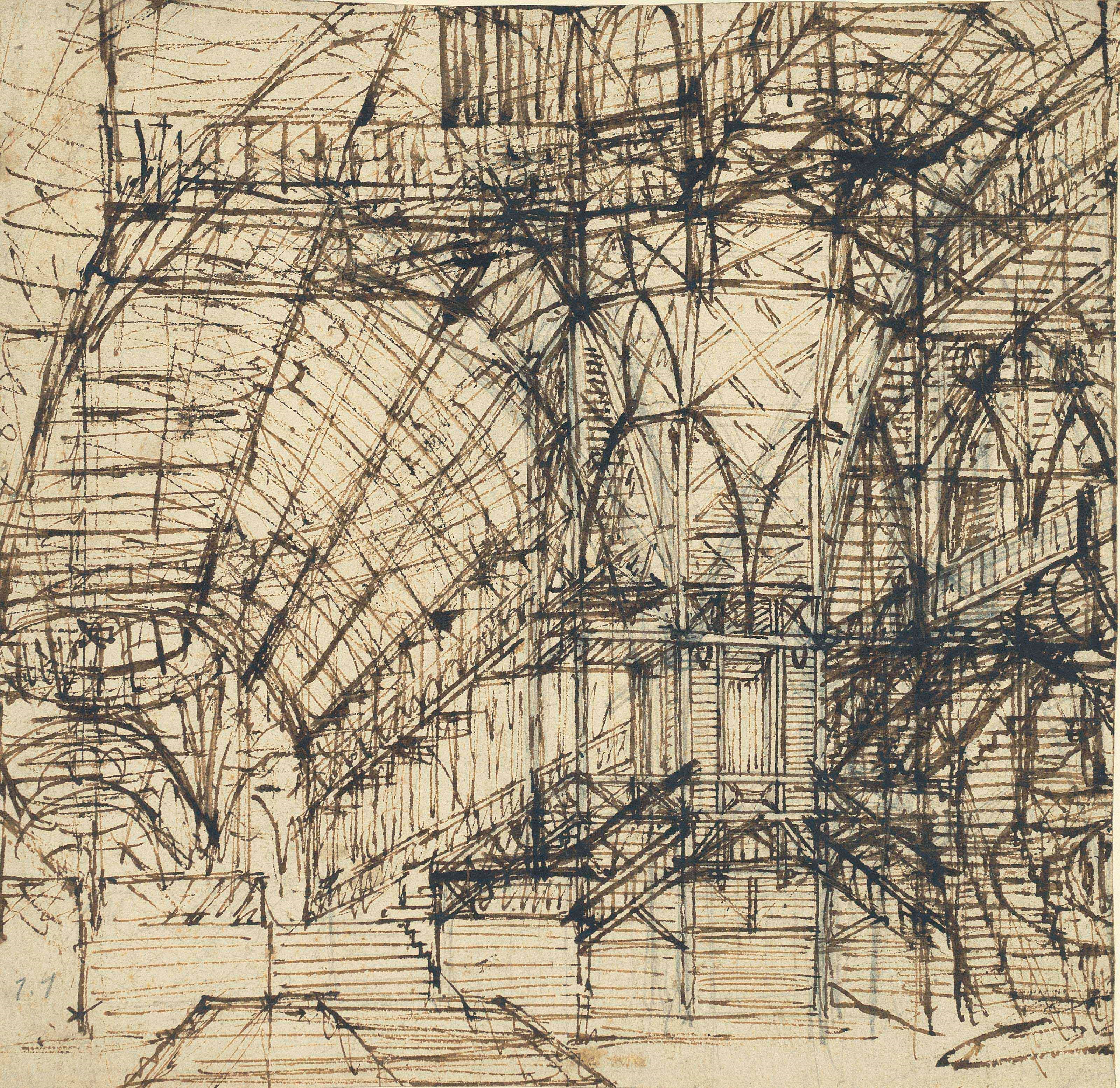 Attributed to Giovanni Battista Piranesi (Mogliano 1720-1778 Rome)