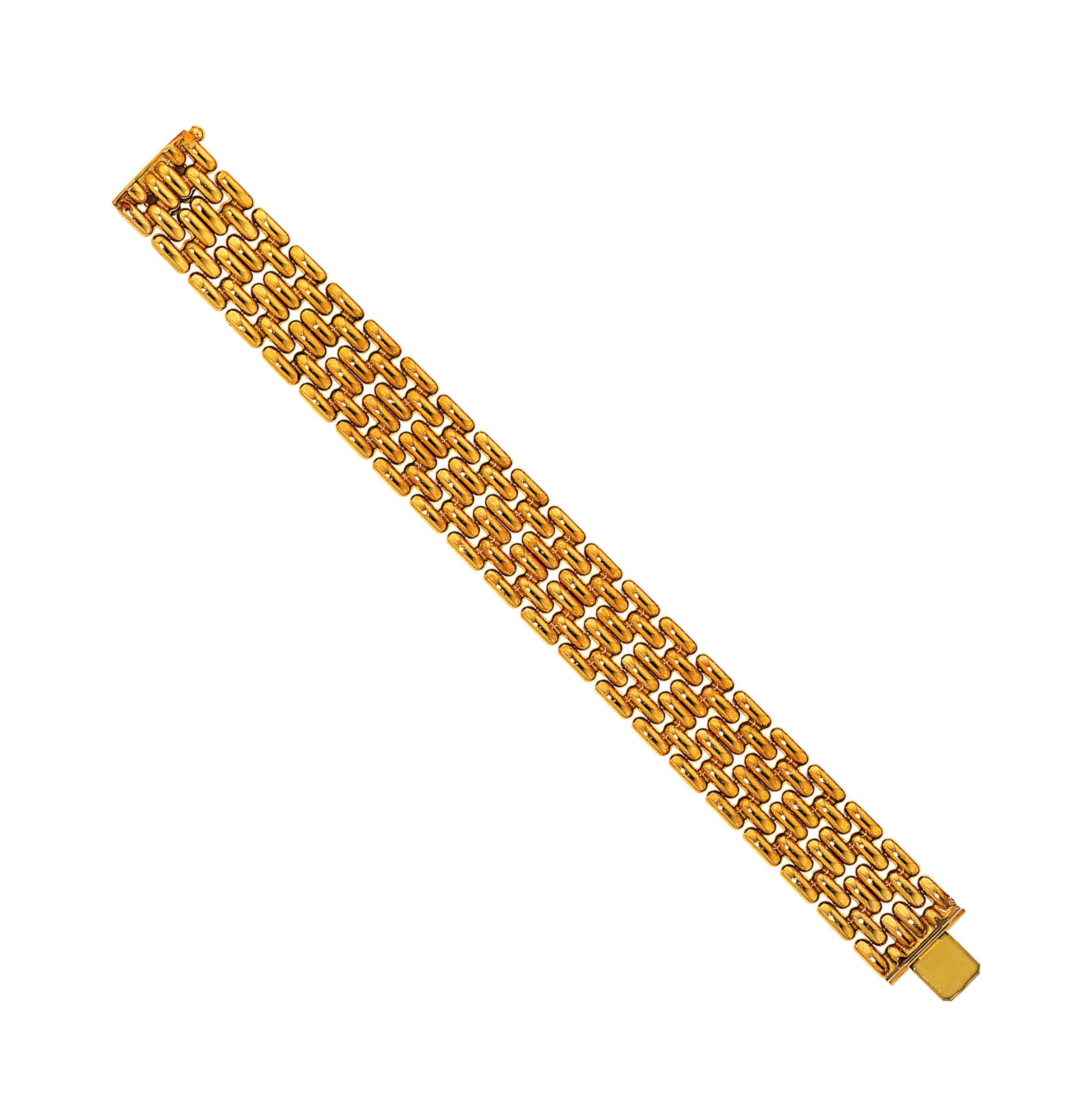 An 18ct gold bracelet