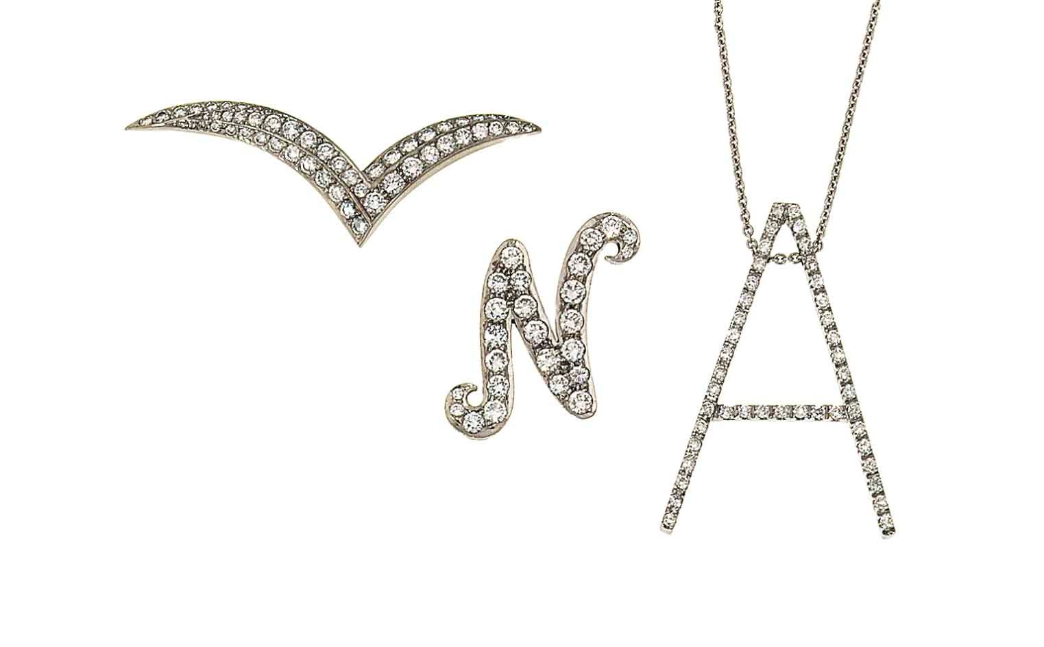 A small group of diamond-set jewellery