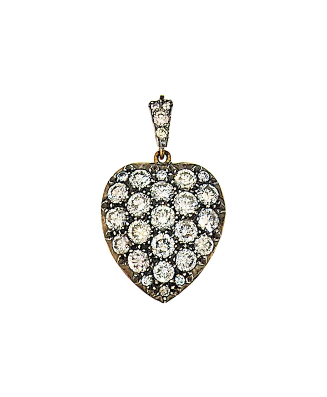 A diamond heart pendant