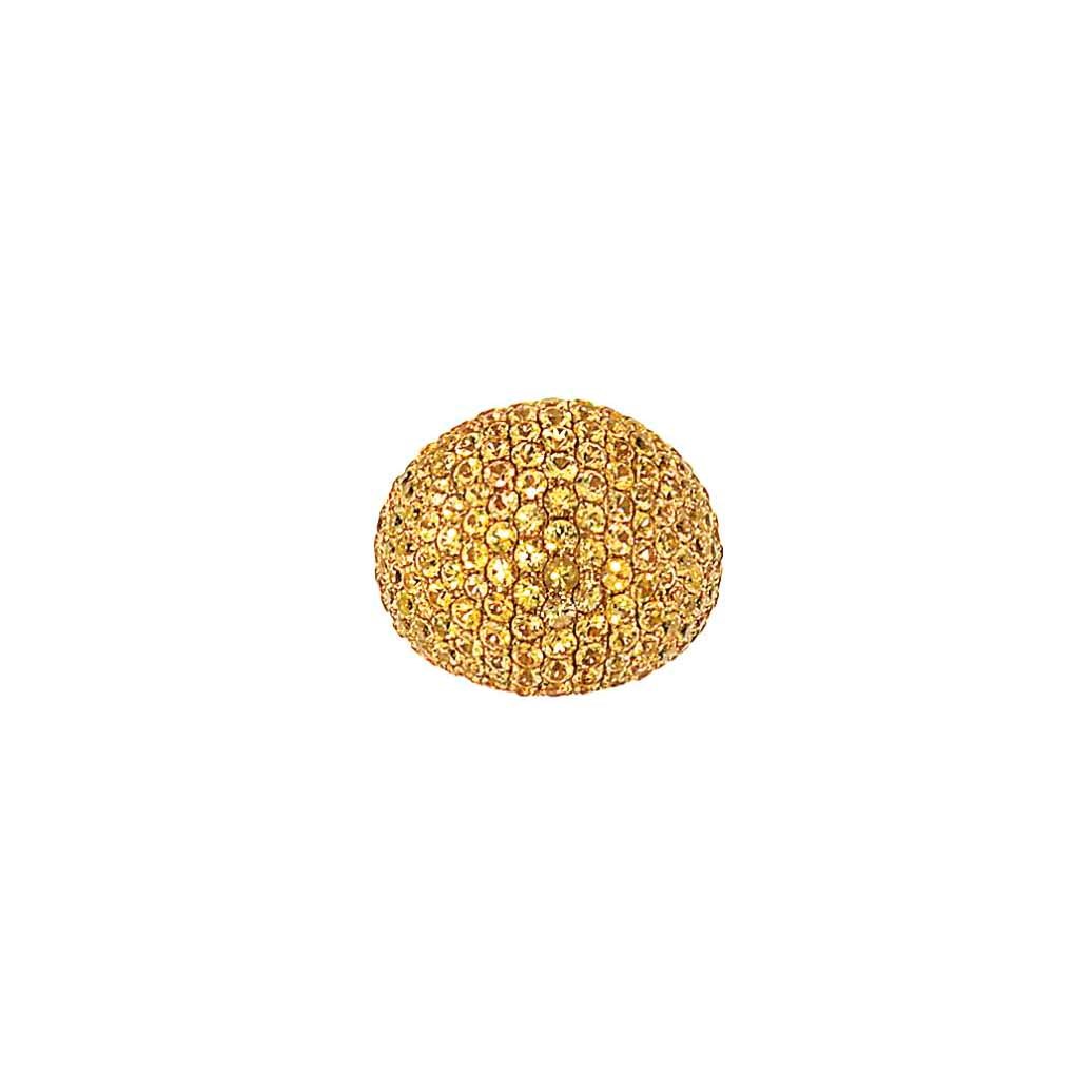 A yellow sapphire ring