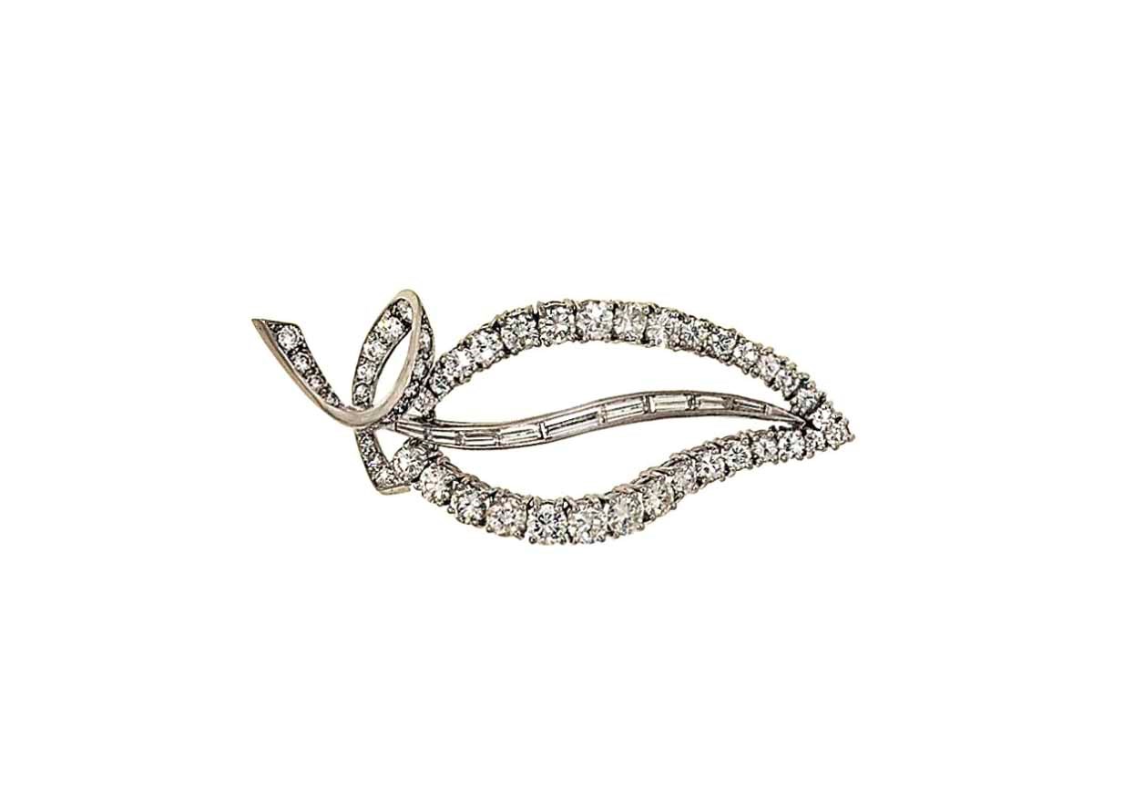 A diamond brooch