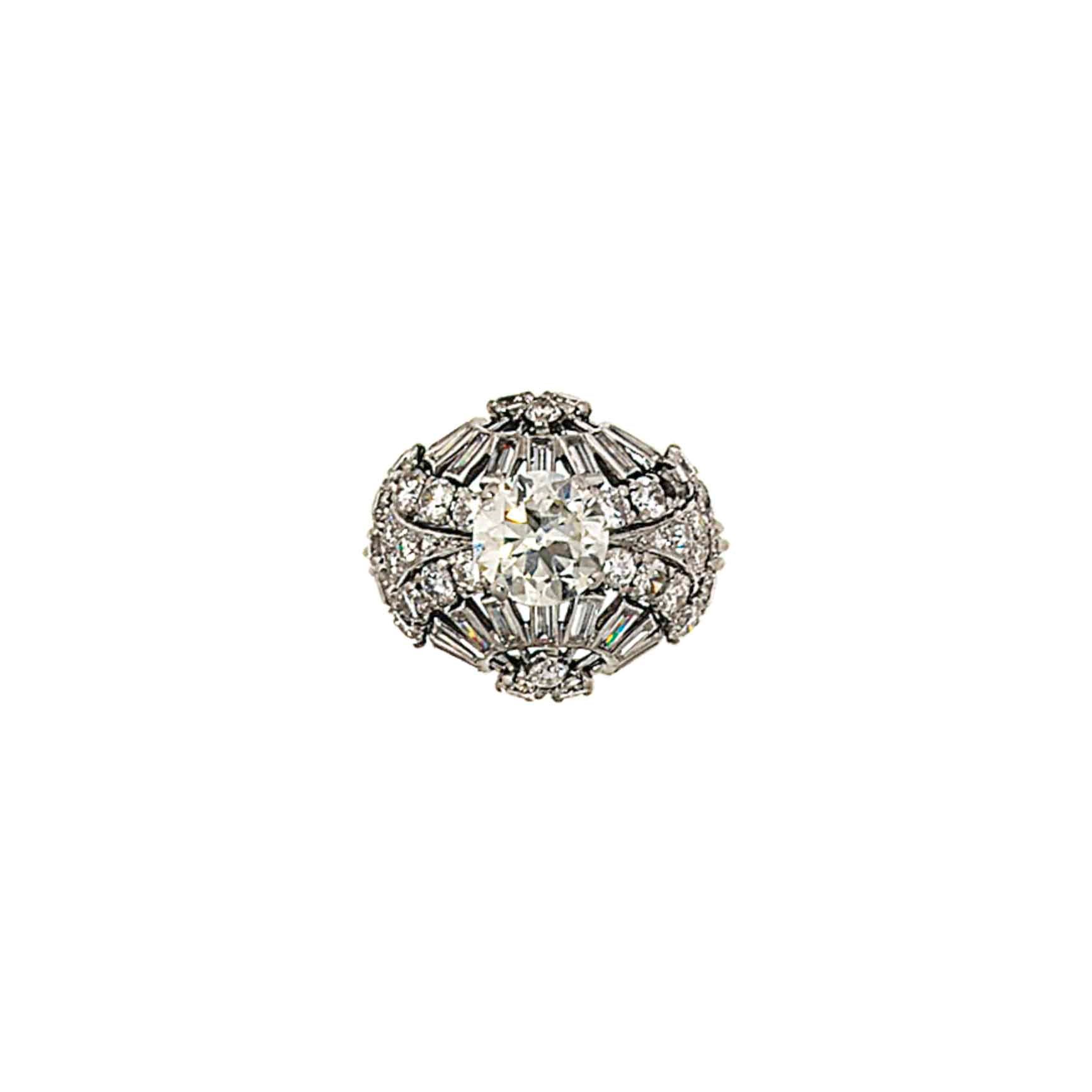 A diamond dress ring