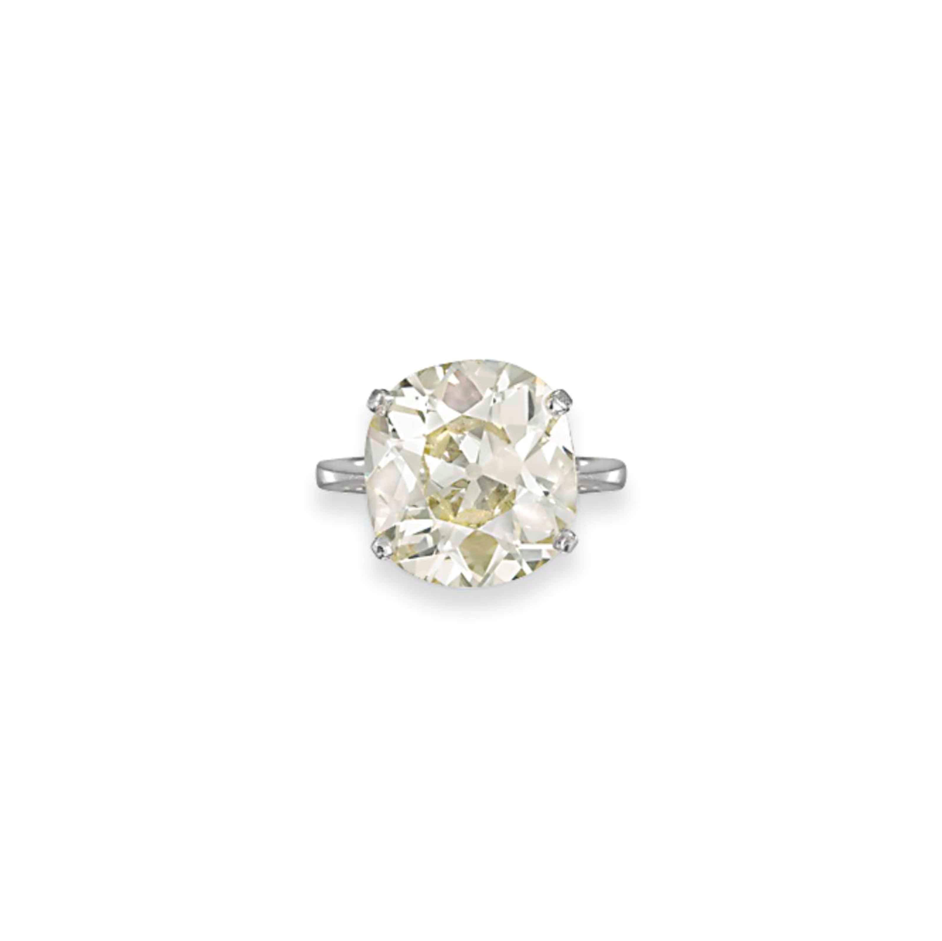 A DIAMOND SINGLE-STONE RING