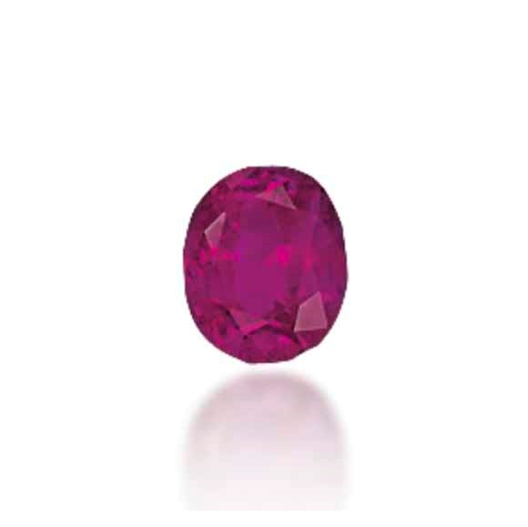 A RUBY SINGLE-STONE RING