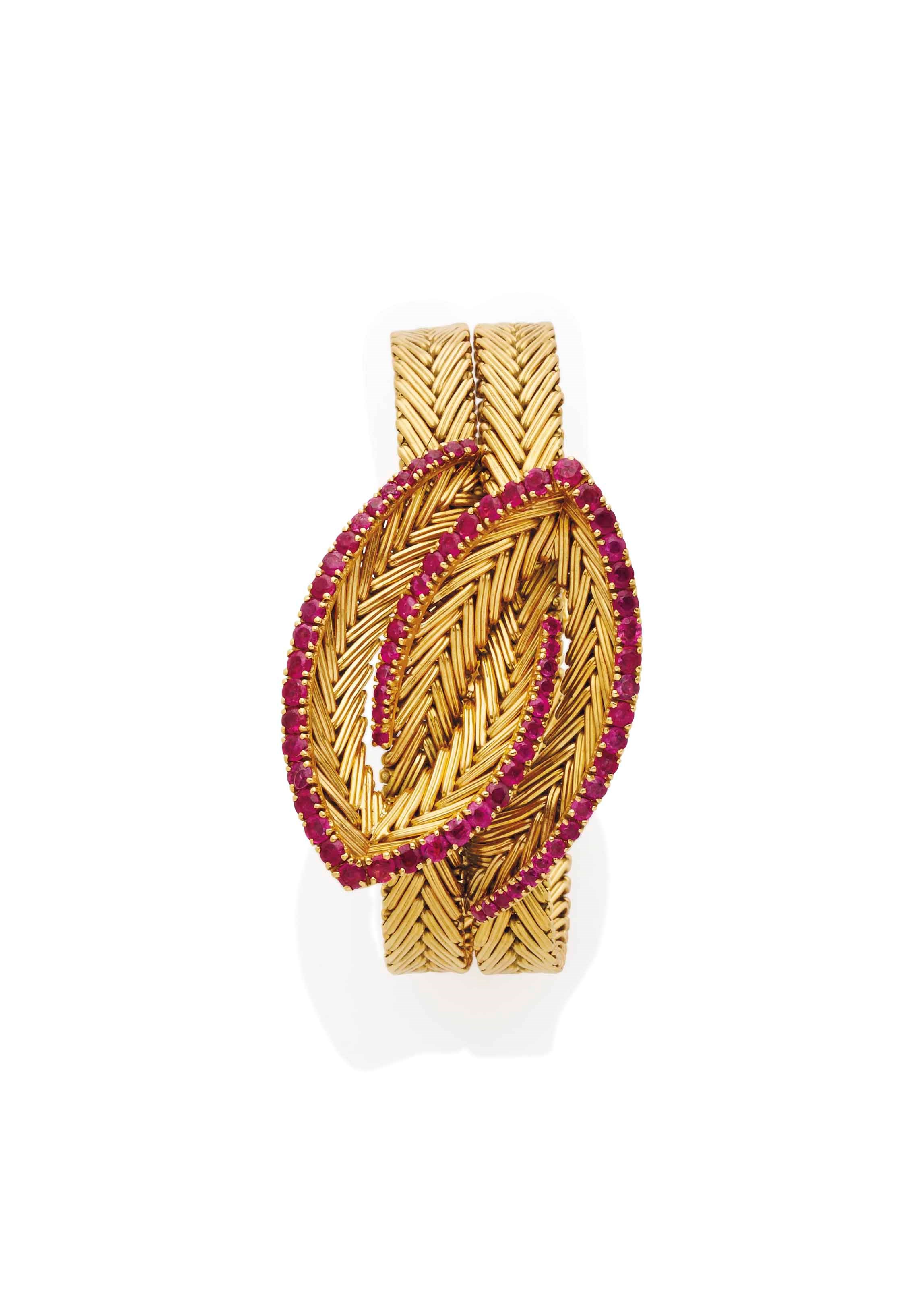 BRACELET RUBIS ET DIAMANTS