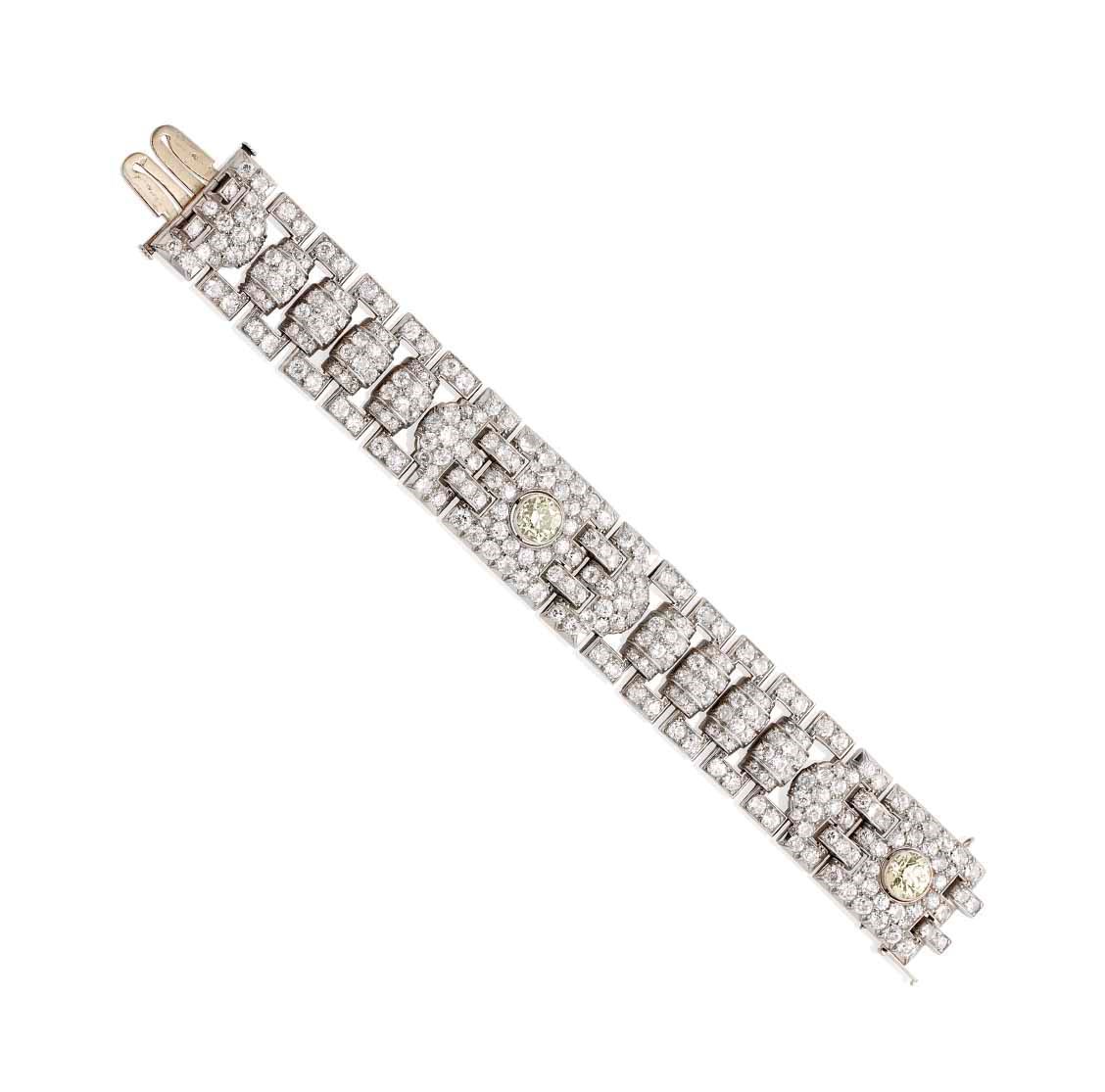 BRACELET ART DECO DIAMANTS