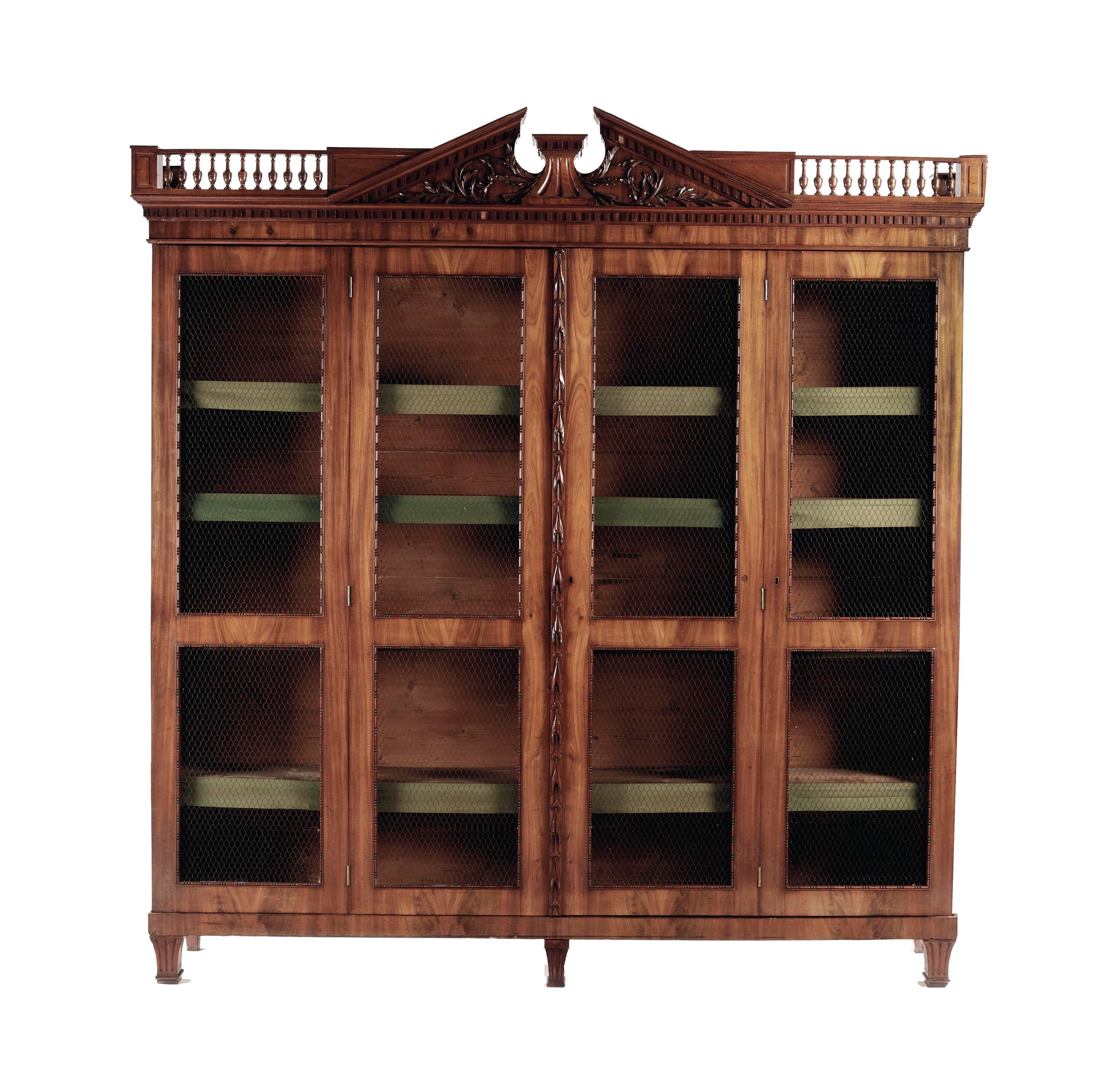 A Dutch mahogany bookcase