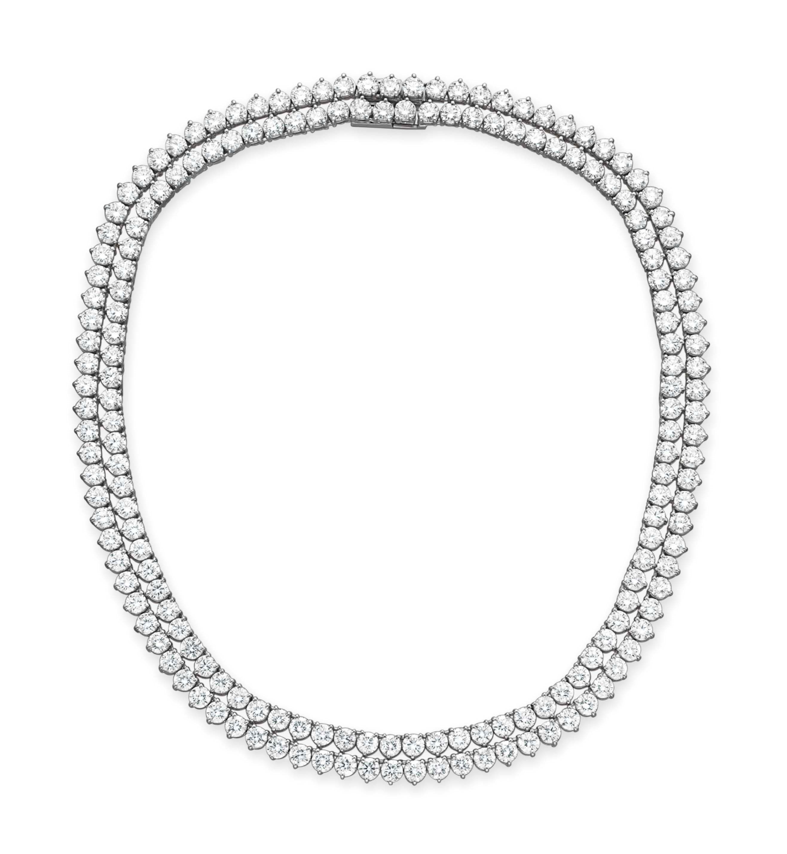 A DIAMOND LINE NECKLACE