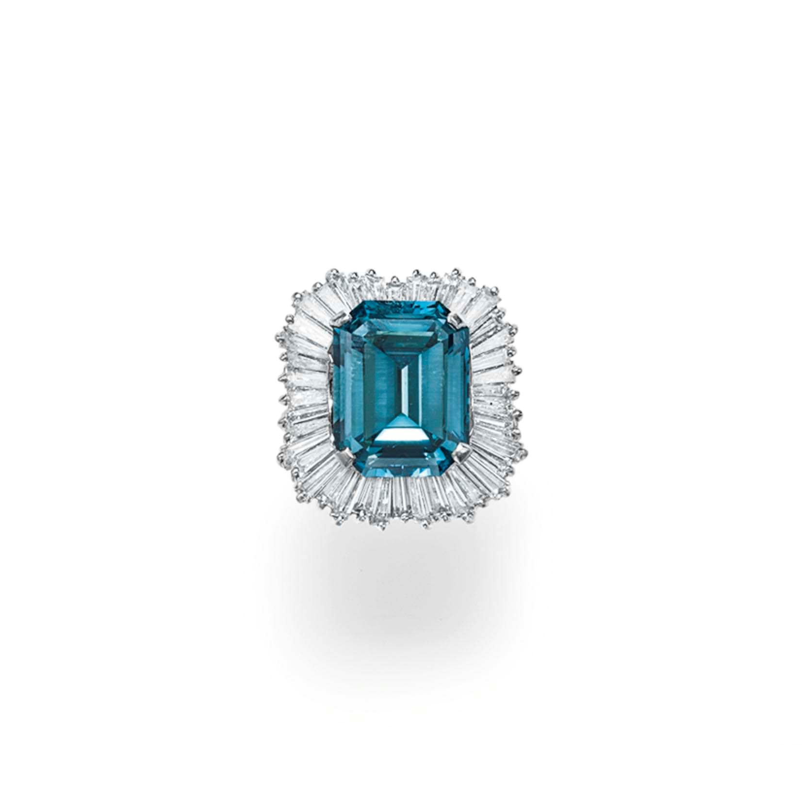 A TREATED DIAMOND RING