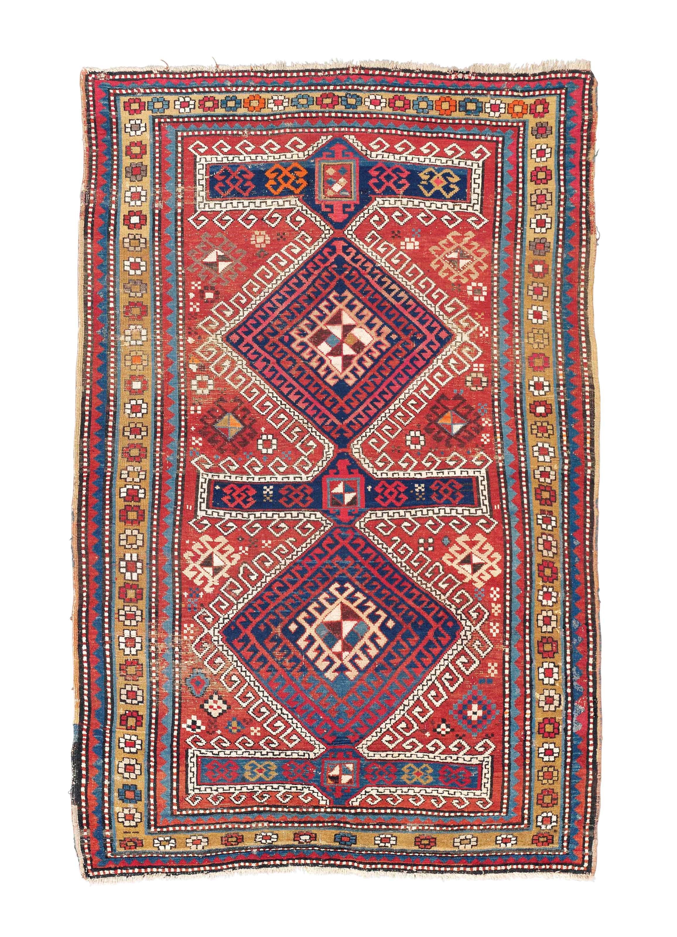 An unusual Kazak rug